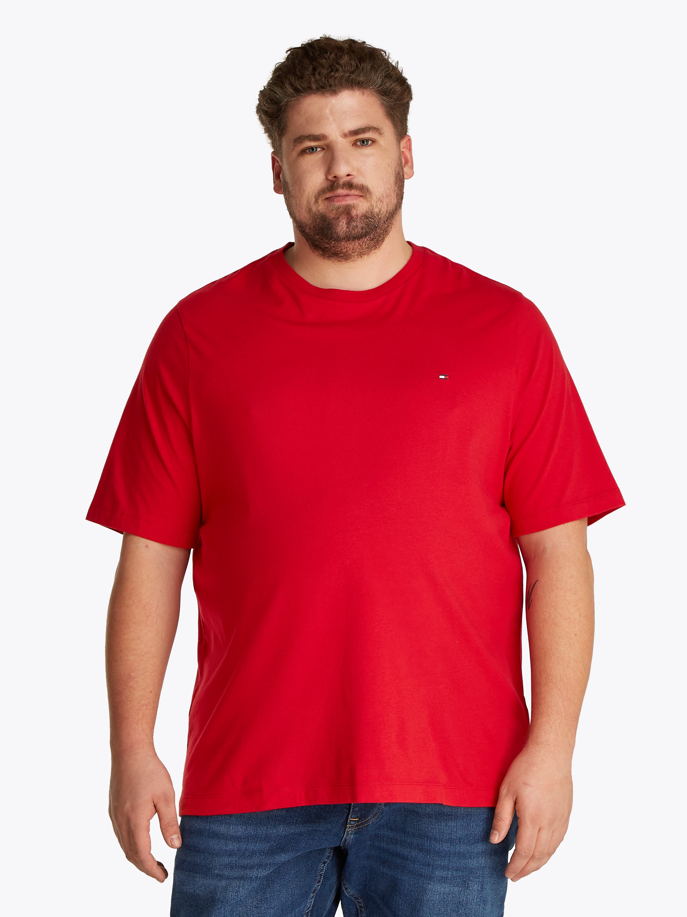 Tommy Hilfiger Big & Tall T-Shirt »BT-ESSENTIAL REG FIT SOLID TEE-B«, Große Größen