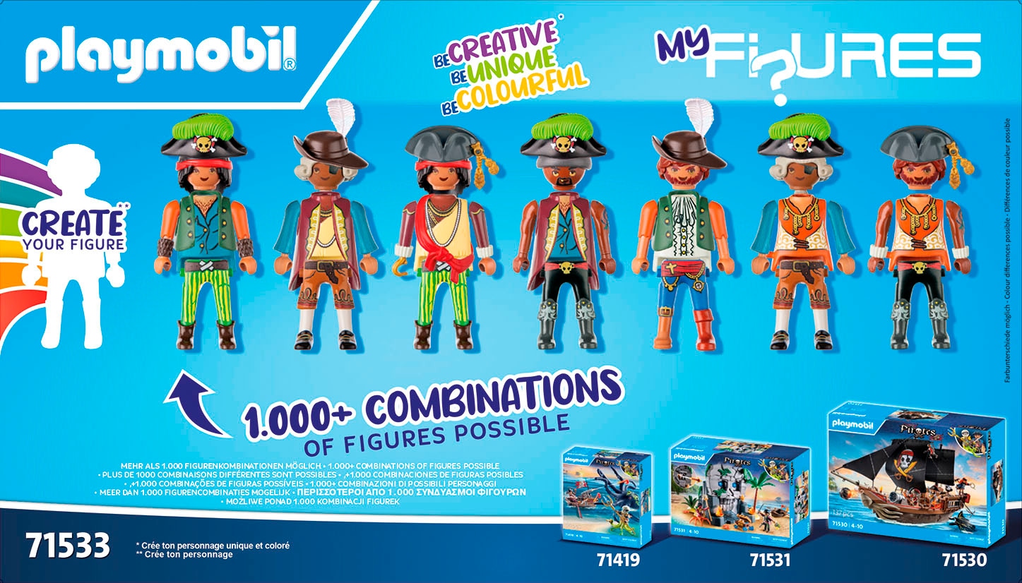 Playmobil® Konstruktions-Spielset »My Figures: Piraten (71533), Pirates« Made in Europe
