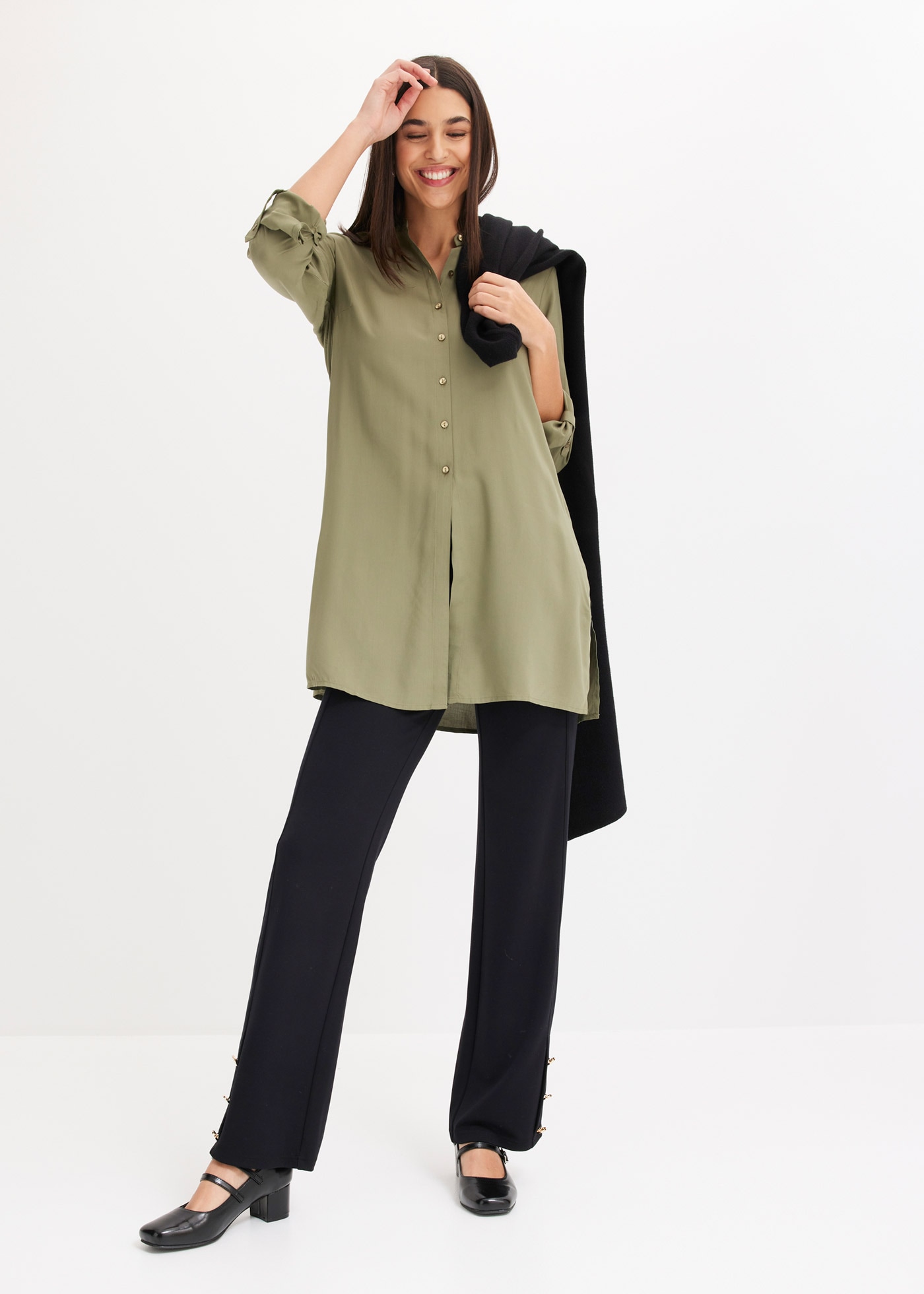 bonprix Jerseyhose  mit Viskose-Anteil, schmale Passform, für Frühjahr und Sommer