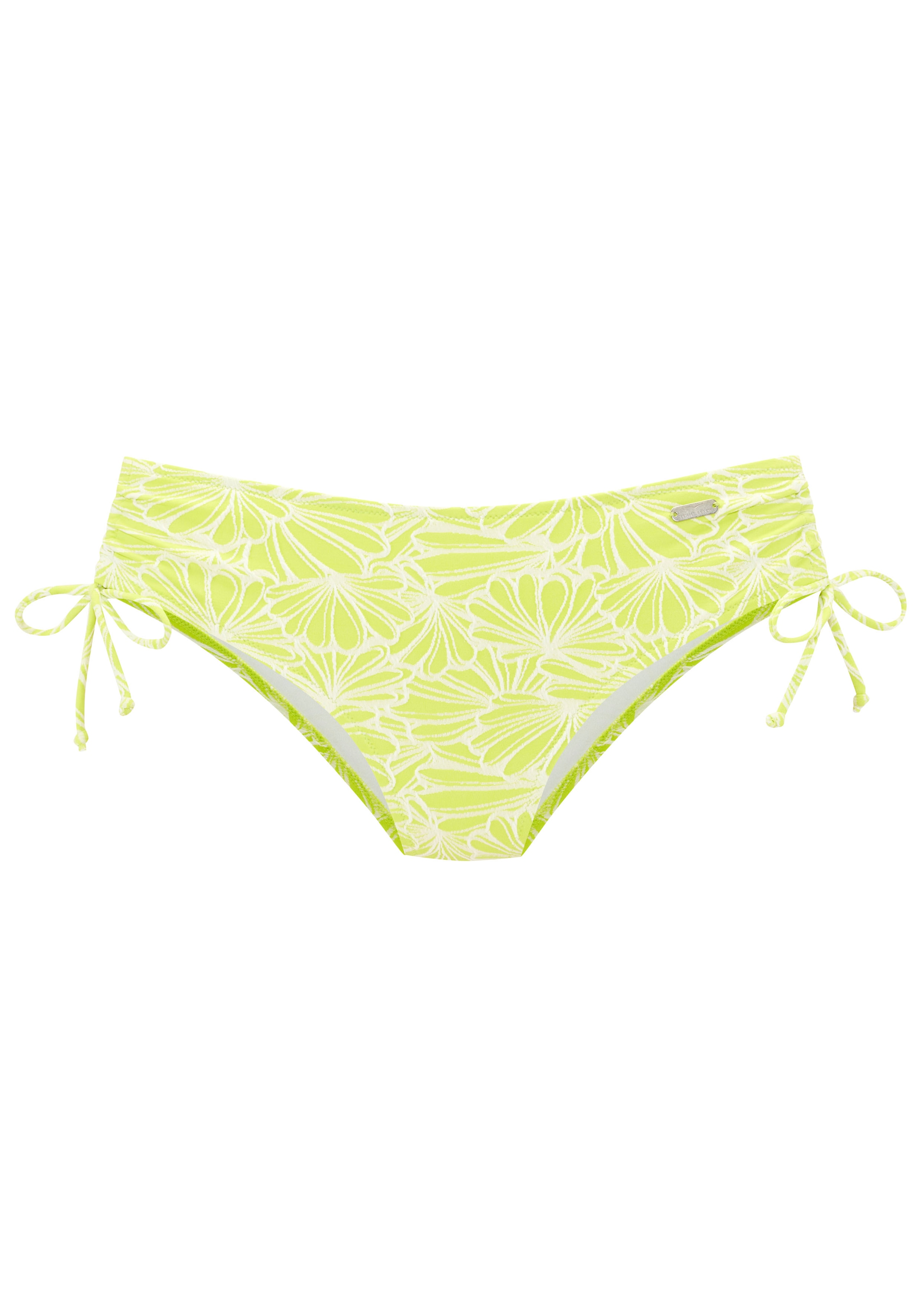 Venice Beach Bikini-Hose »Peony«, in höherer Schnittform und modischer Strukturware