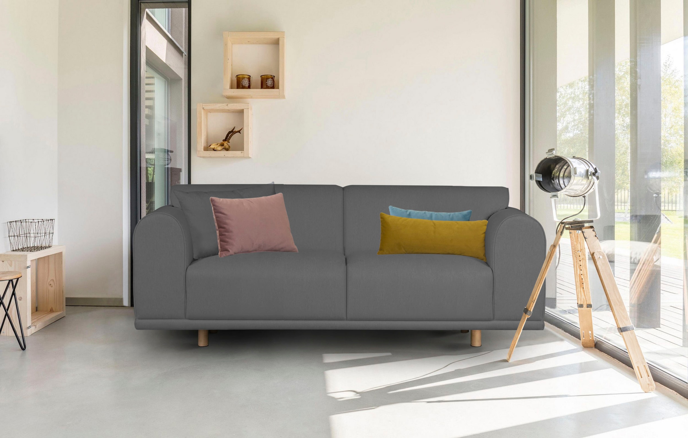 andas 3-Sitzer »Maroon«, in skandinavischem Design, mit losen Kissen