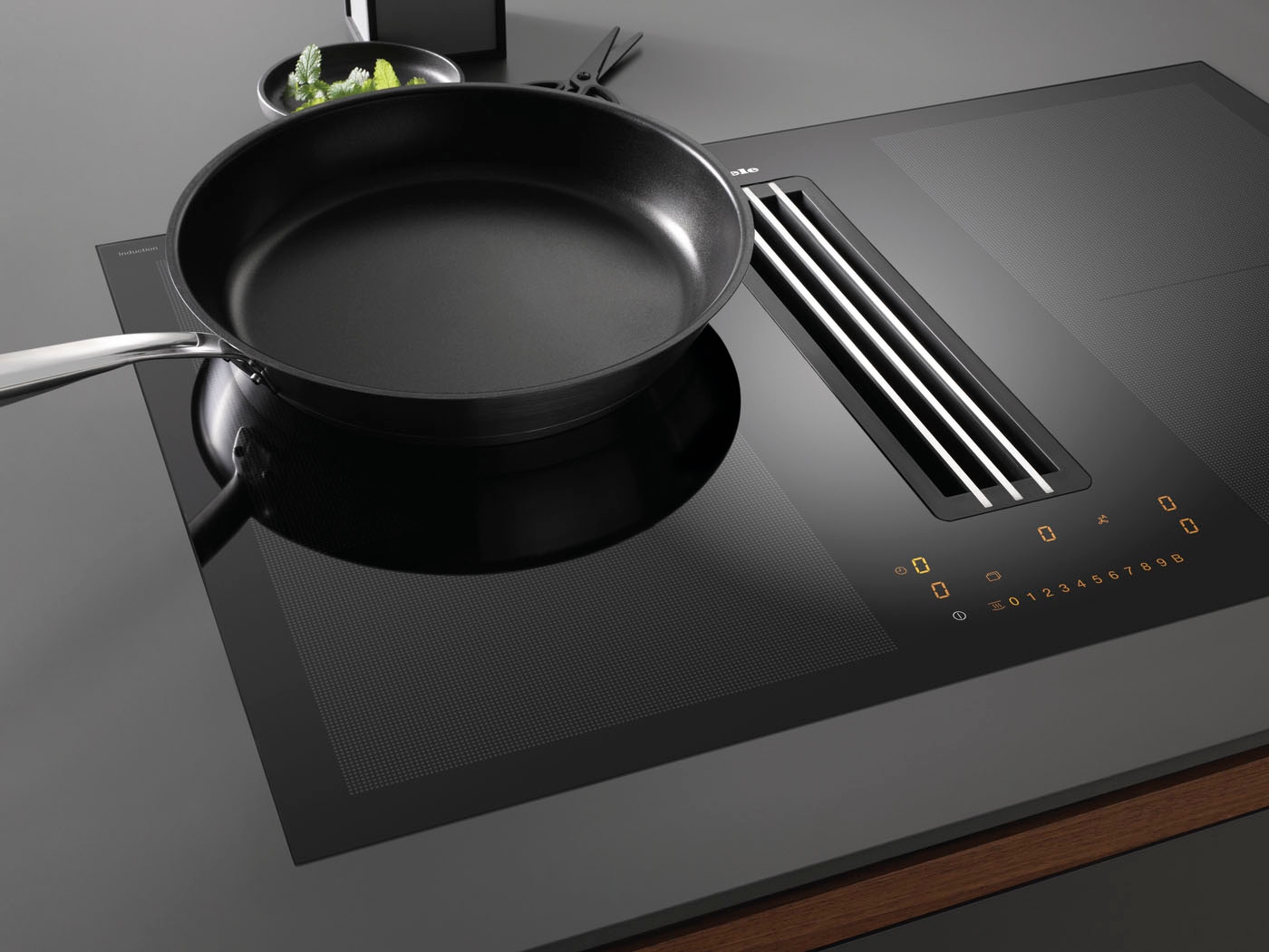 Miele Kochfeld mit Dunstabzug »KMDA7272FR-U« Geringe Lautstärke und 4 einzelne Kochzonen für Umluftbetrieb