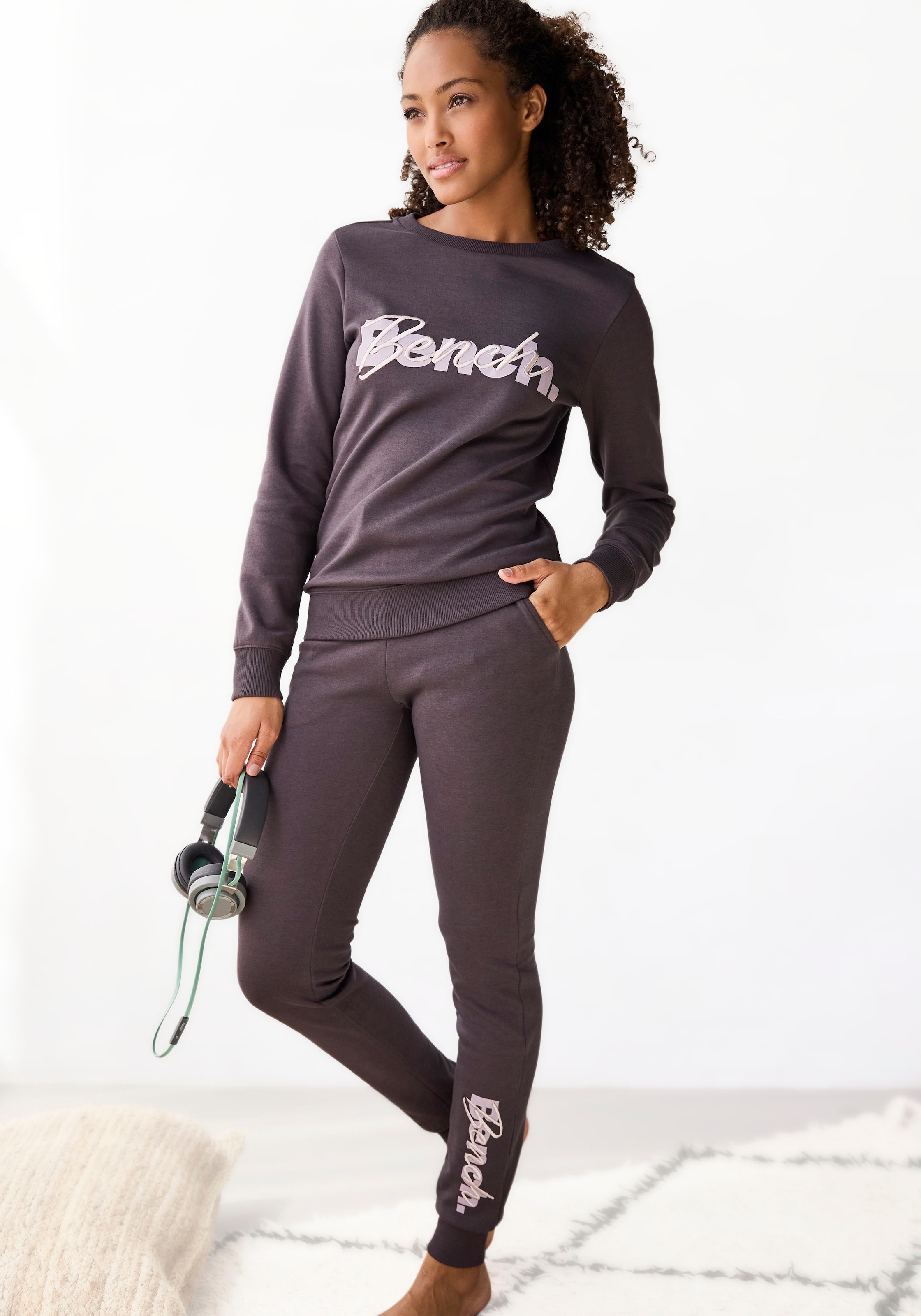 Sweatpants, mit Logodruck und Stickerei, Loungewear