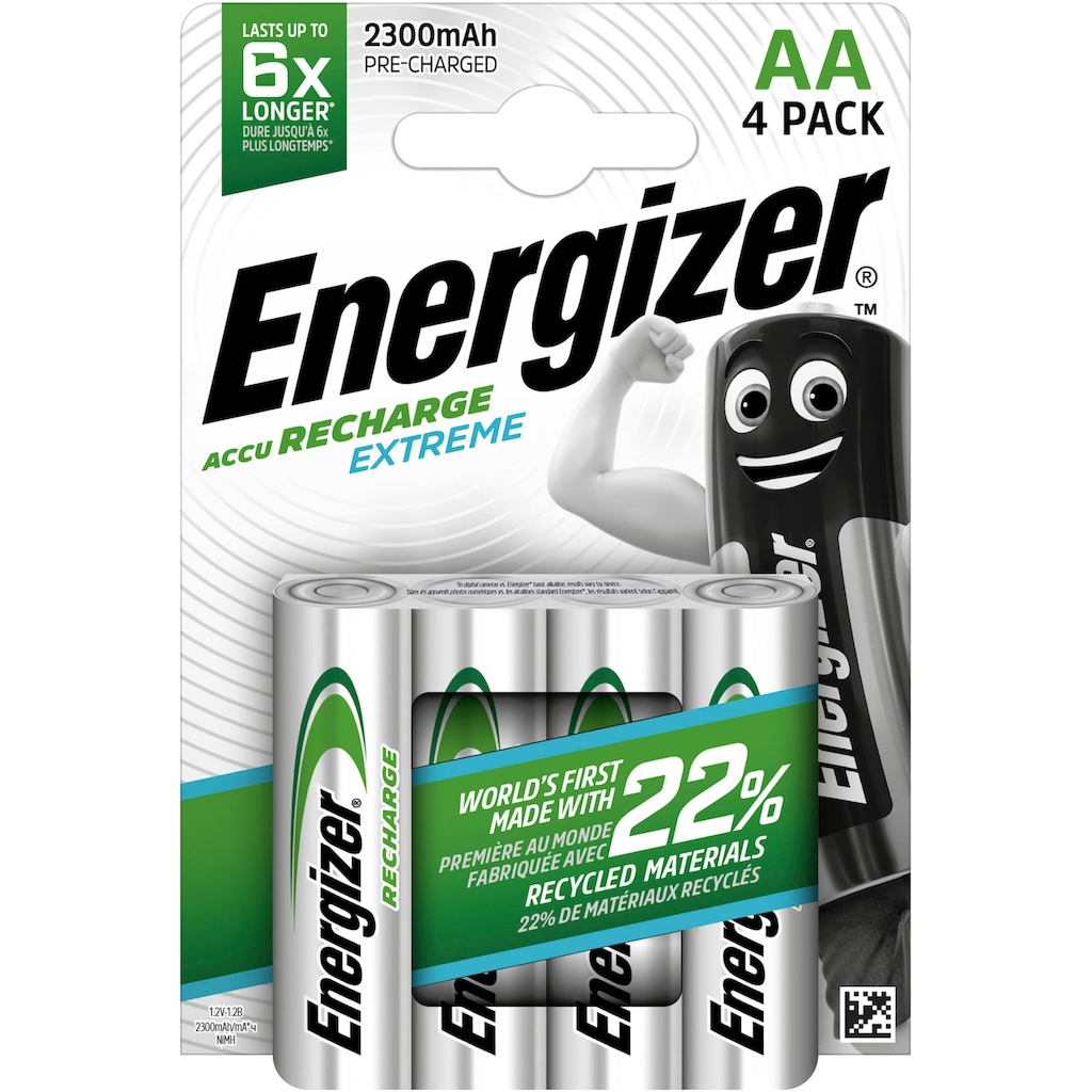 Energizer Akku »4er Pack Extreme«, Mignon, 2300 mAh, 1,2 V