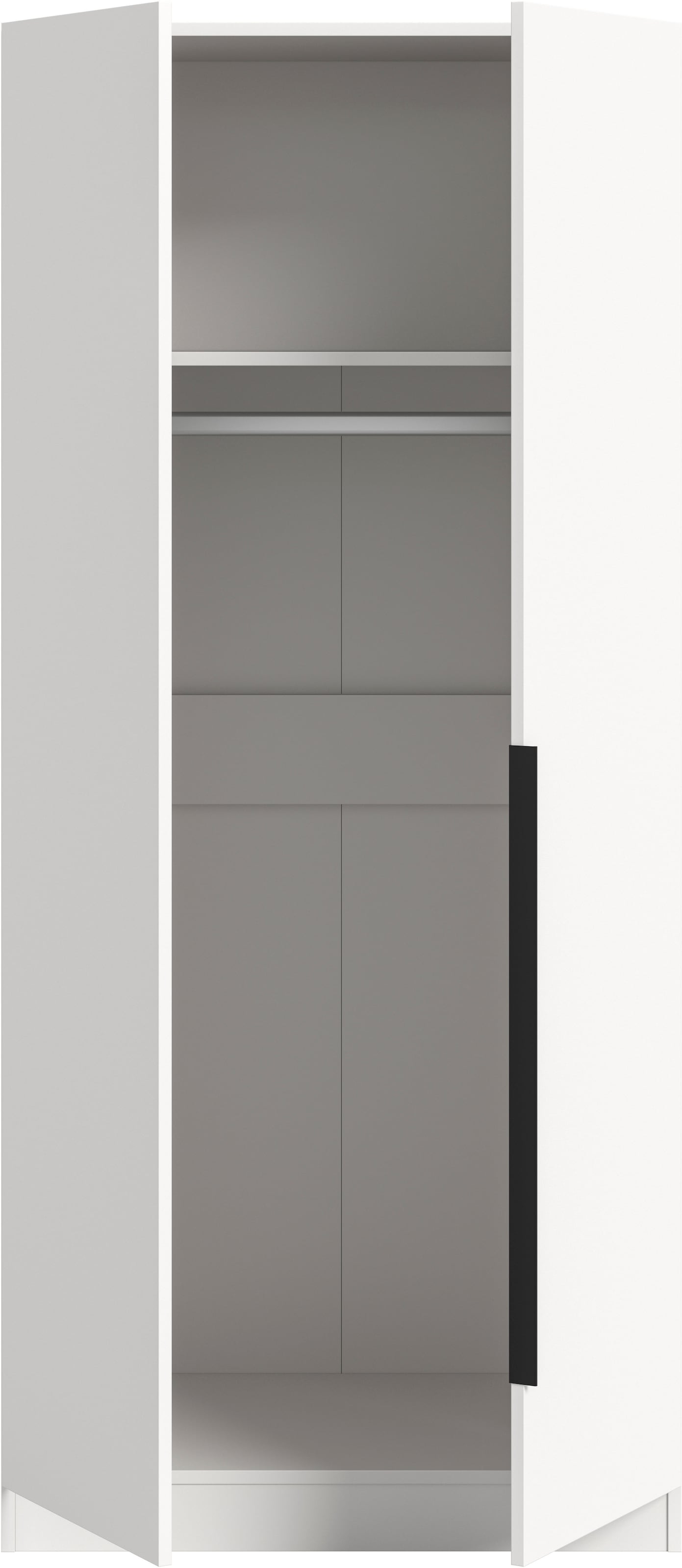 Home affaire Kleiderschrank »Skarde Schlafzimmerschrank, Garderobe, Schrank, Bestseller« Otto Bestseller Garderobe Schlafzimmerschrank, 1 tlg. Breite: 80 cm, weiß, Kleiderstange, Einlegeboden