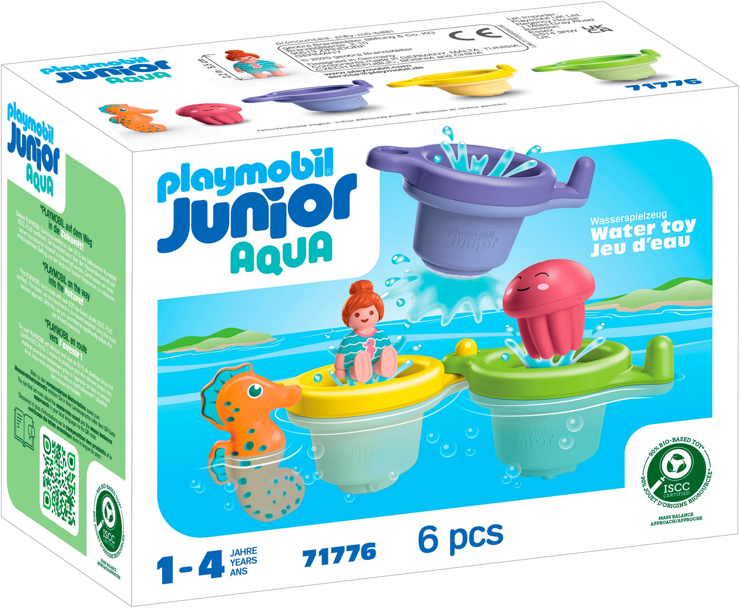 Playmobil® Konstruktions-Spielset »Schwimmbecher mit Wasserspaß (71776), Junior Aqua« Badespielzeug; Made in Europe