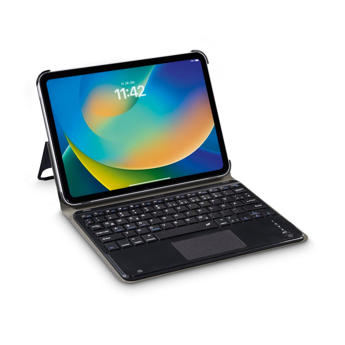 Hama Tablet-Hülle »Tablet-Hülle f. iPad Air 13“, herausnehmbare BT-Tastatur, Touchpad« Tablet Bluetooth-Tastatur, Touchpad, Standfunktion, abnehmbare Tastatur