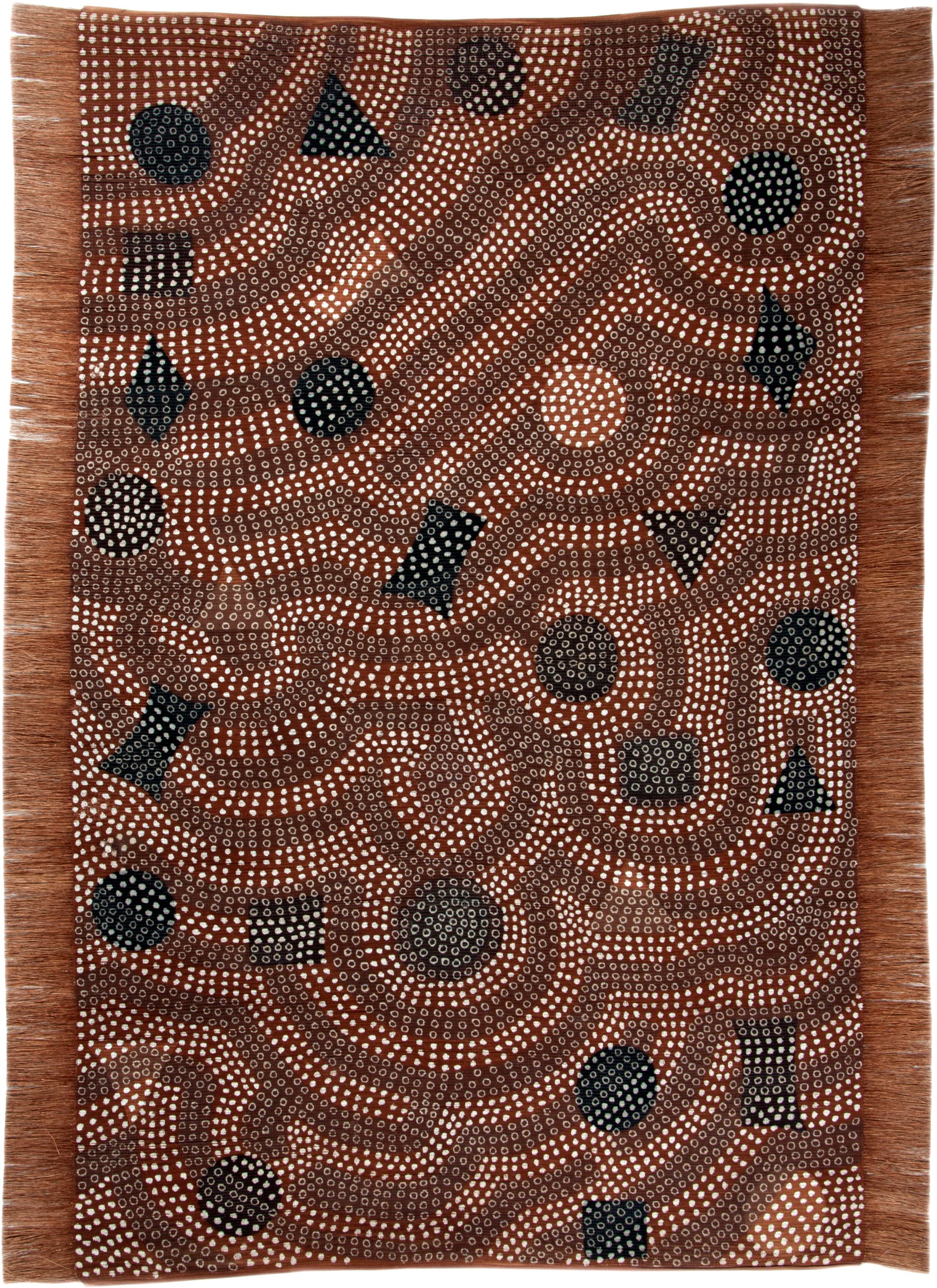 DIE HAUSKUNST Teppich »Dakan« rechteckig 4 mm Höhe Flachgewebe, handgewebt, mit Fransen