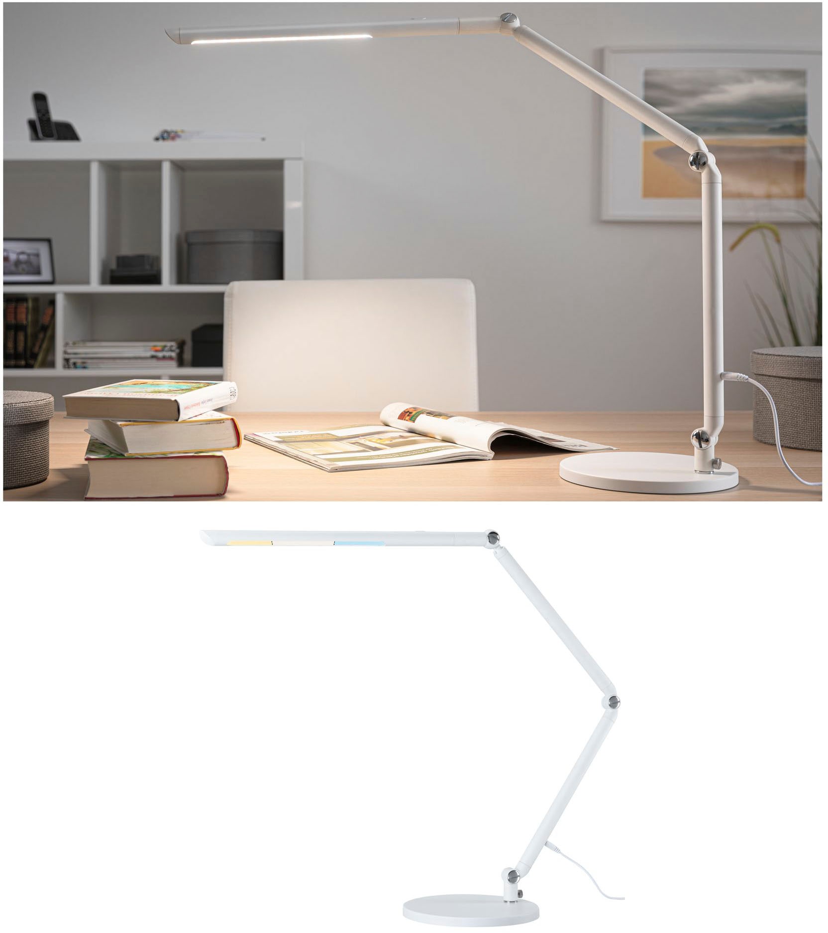 Paulmann LED Schreibtischlampe »FlexBar«, LED Modul fest integriert, dimmbar