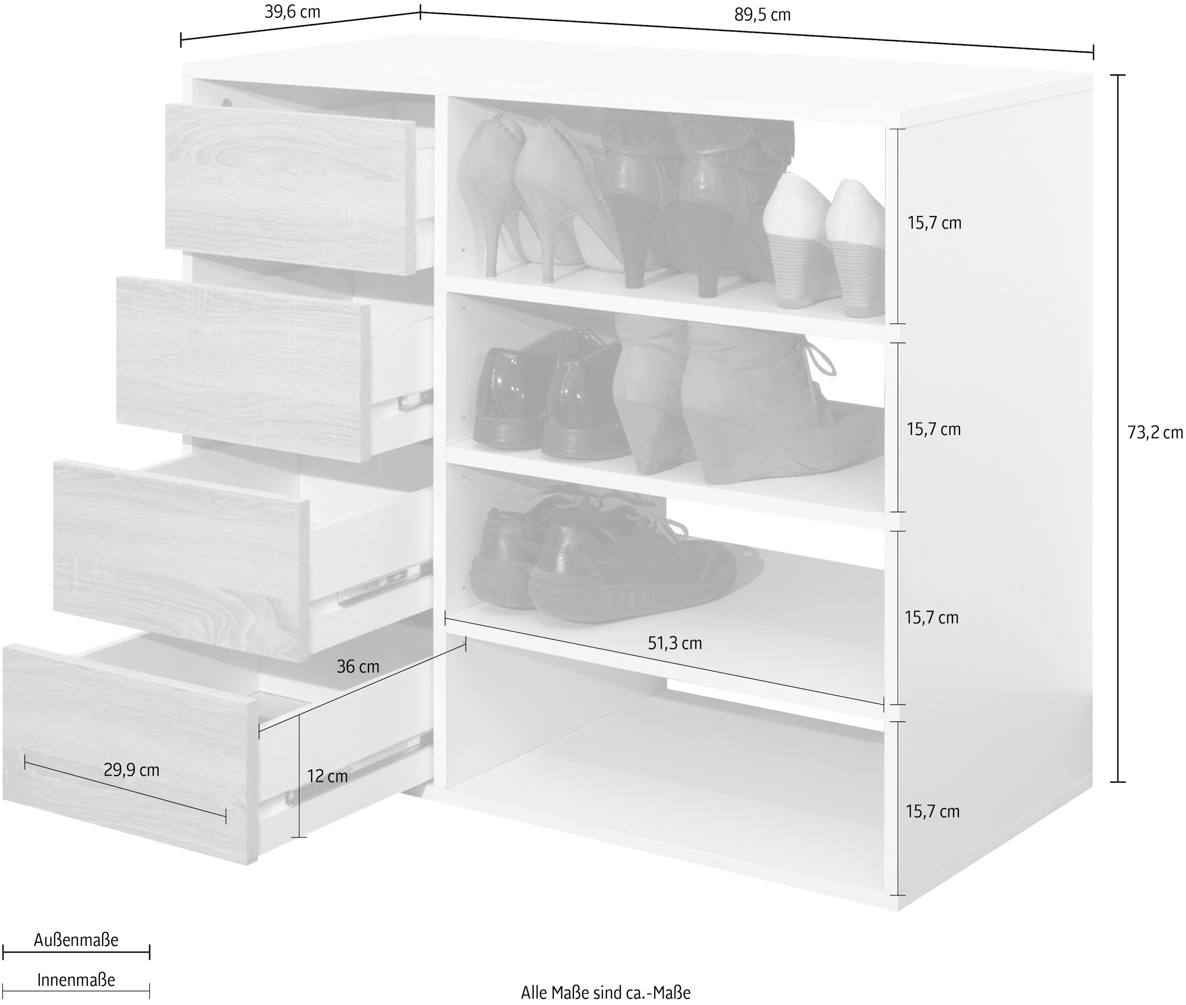 TemaHome Kleiderschrank »Tom«, ausziehbarer Kleiderschrank, Vorhang und viele Fächer, Höhe 181 cm