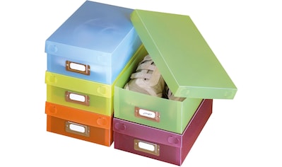 WENKO Schuhbox »Multi-Boxen«, (10 St.), mit Beschriftungsfeld und Deckel kaufen