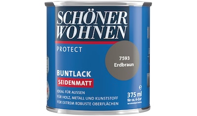 SCHÖNER WOHNEN-Kollektion Lack »Protect Buntlack«, (1), 375 ml, erdbraun, seidenmatt,... kaufen