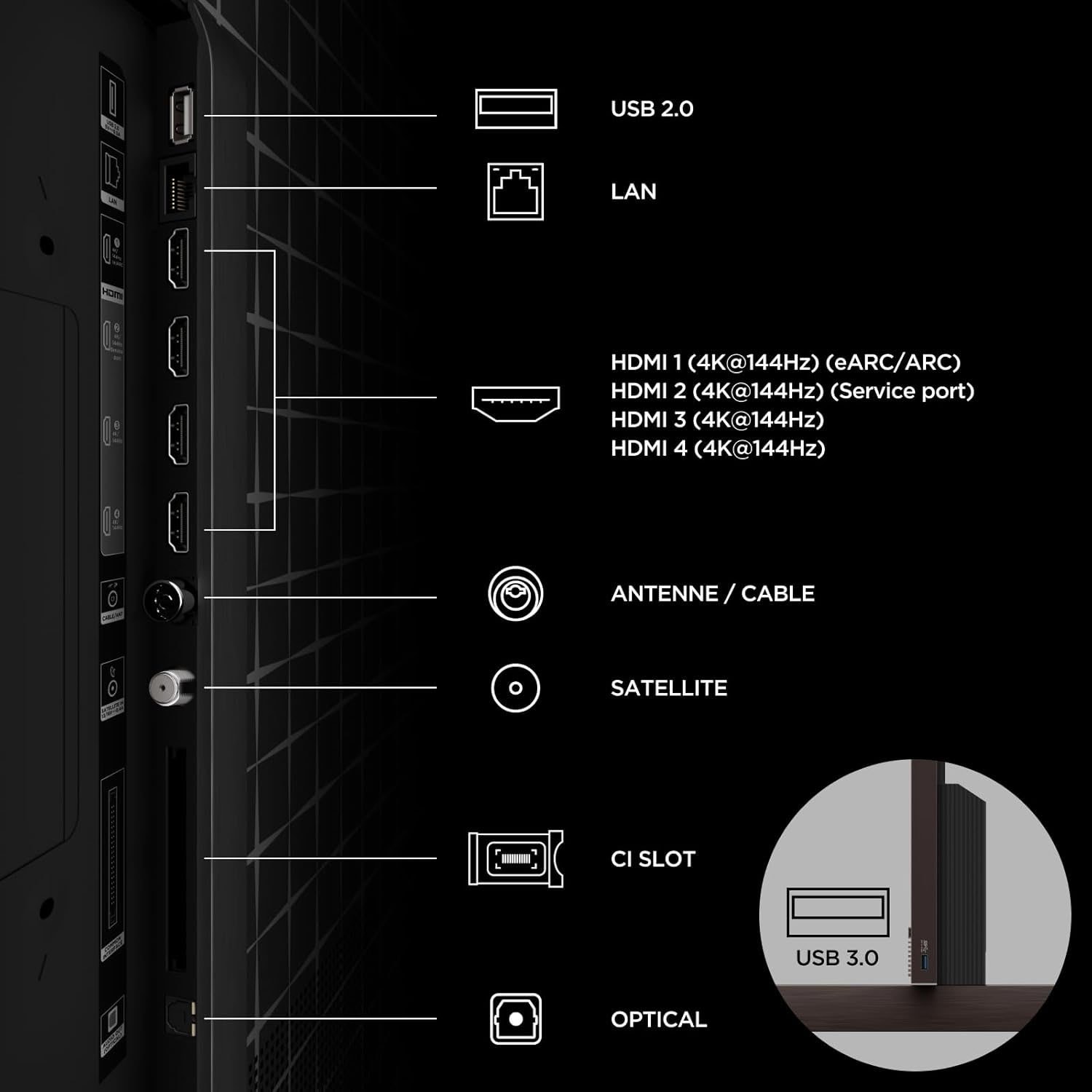 TCL LED-Fernseher »98X11L« 215 cm/85 ″ IMAX Enhanced, Filmmaker Mode,,  Apple Airplay 2