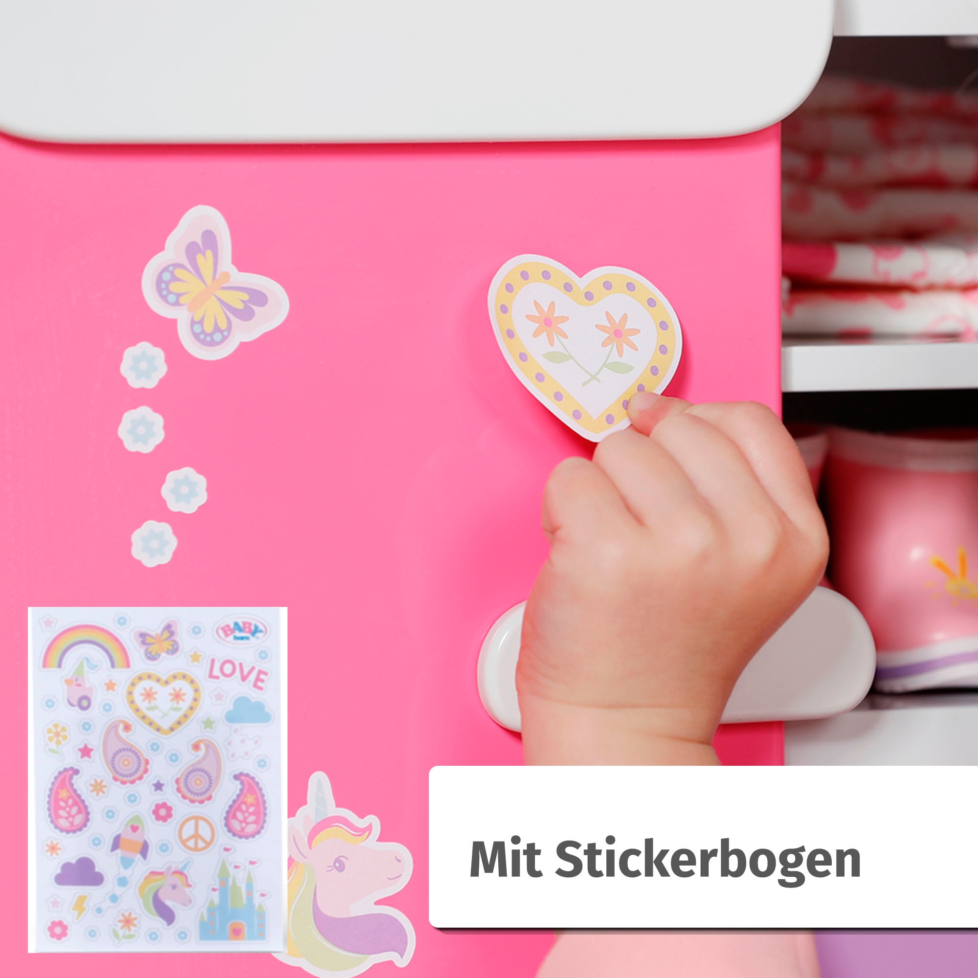 Baby Born Puppenkleiderschrank »Regenbogen«, mit Licht- und Soundeffekt