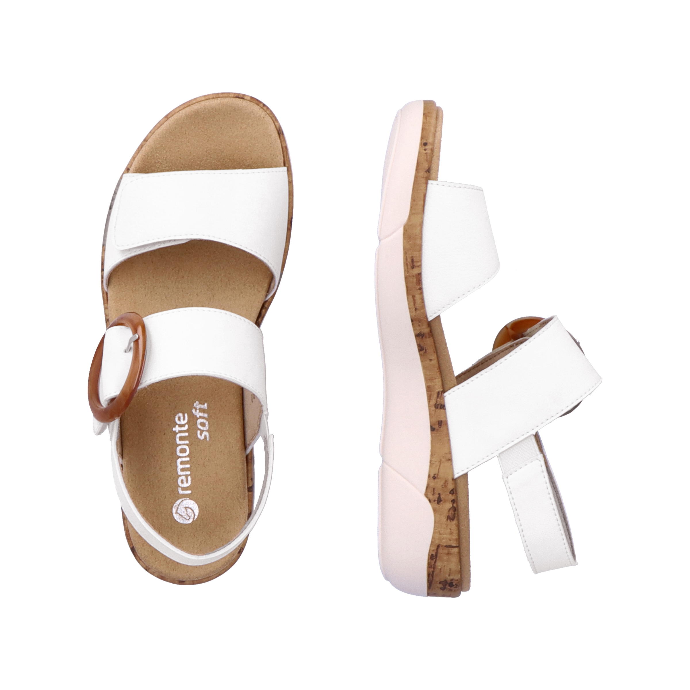 Remonte Keilsandalette, Sommerschuh, Riemchensandale, praktische Klettverschlüsse