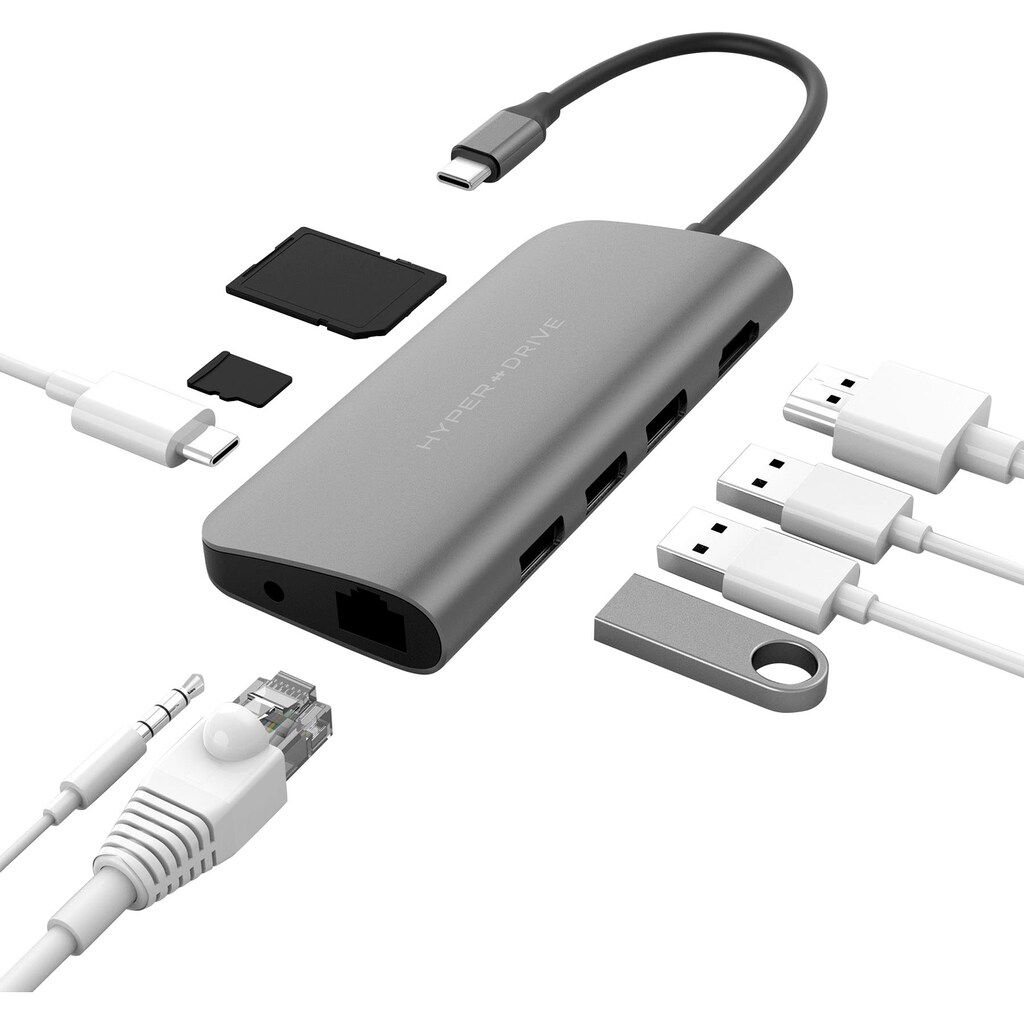 Hyper Adapter »POWER 9-in-1 USB-C Hub«