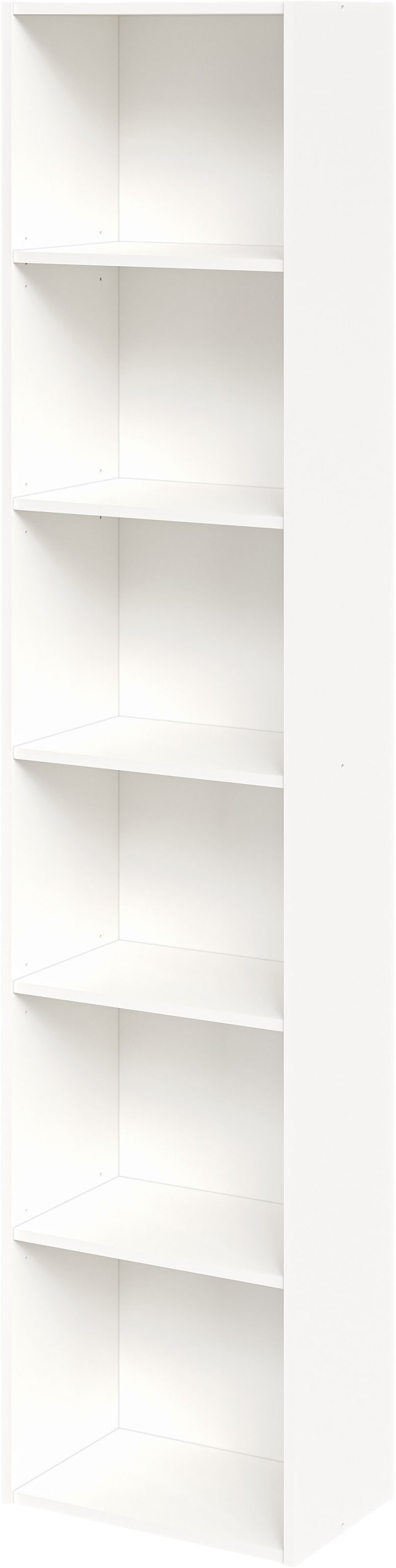 FMD, Bücherregal »Bitz« offene Fächer, variable Einlegeböden, Breite: 44,4 oder 71,2 cm, weiß perl, Holzwerkstoff,