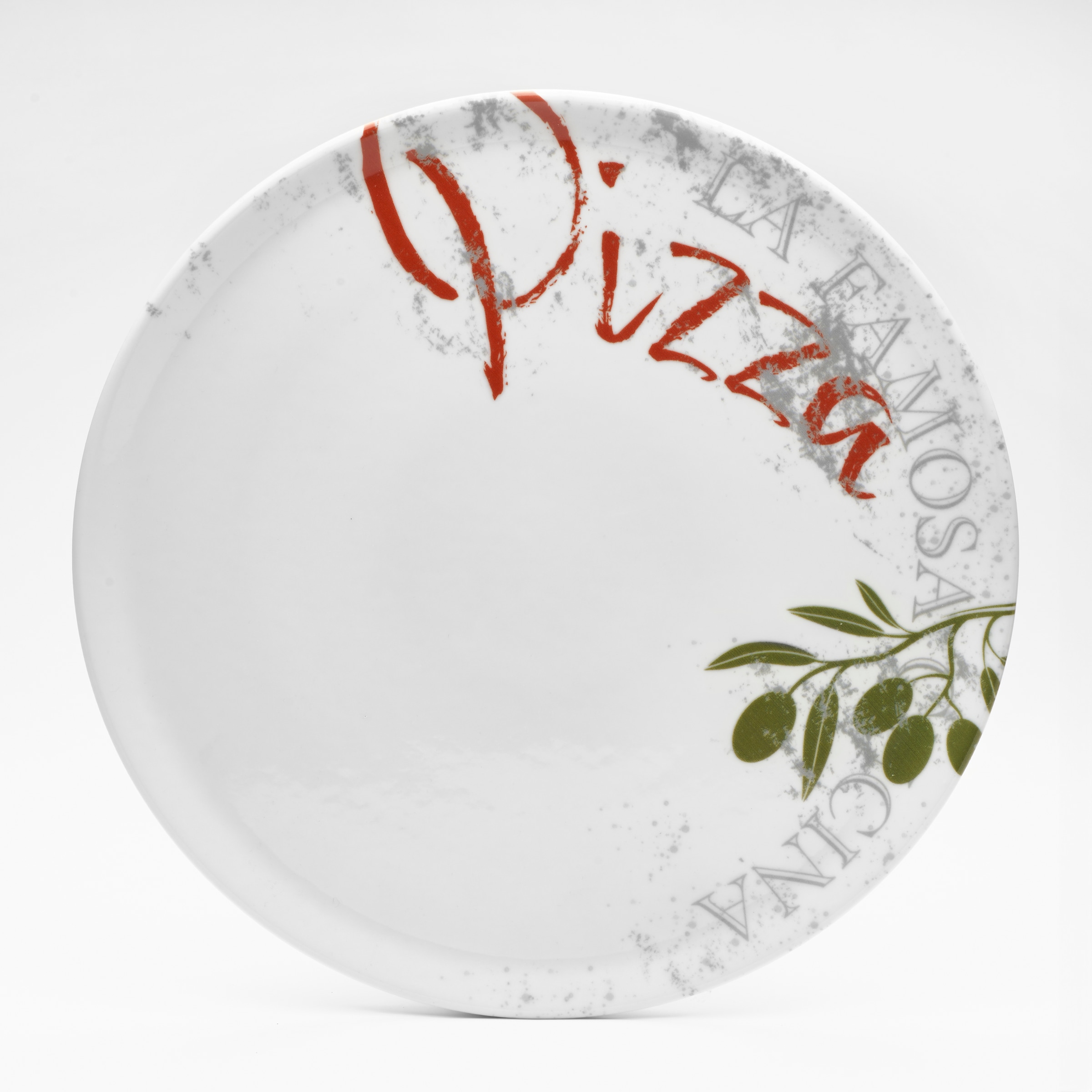 van Well Pizzateller "Teller Set Famosa, mit PIZZA Schriftzug, 6er Set, Ø 33 cm" Service, Geschirr-Set für 6 Personen