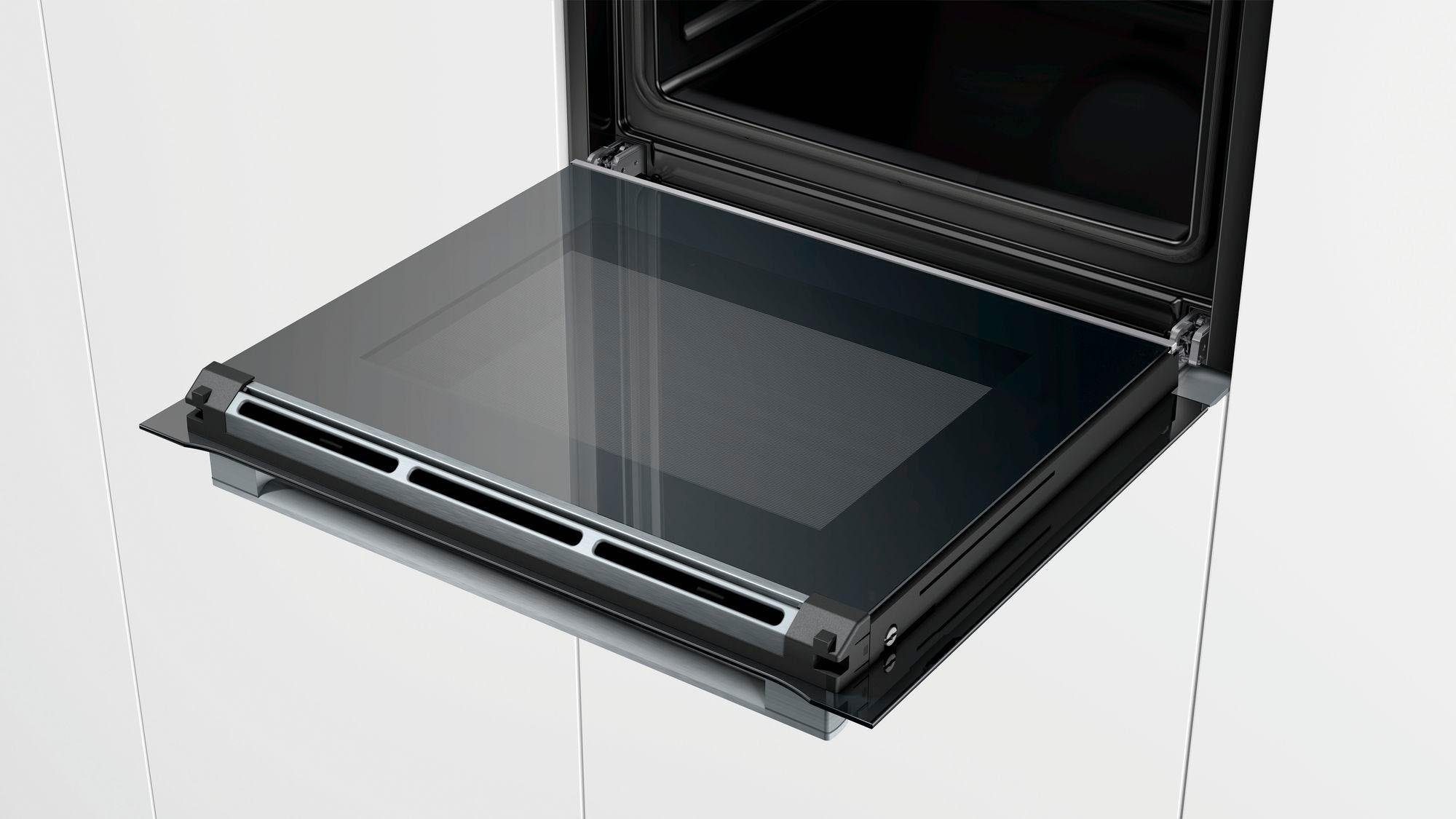 BOSCH Einbaubackofen 8 »HBG632TS1«, mit 3-fach-Teleskopauszug