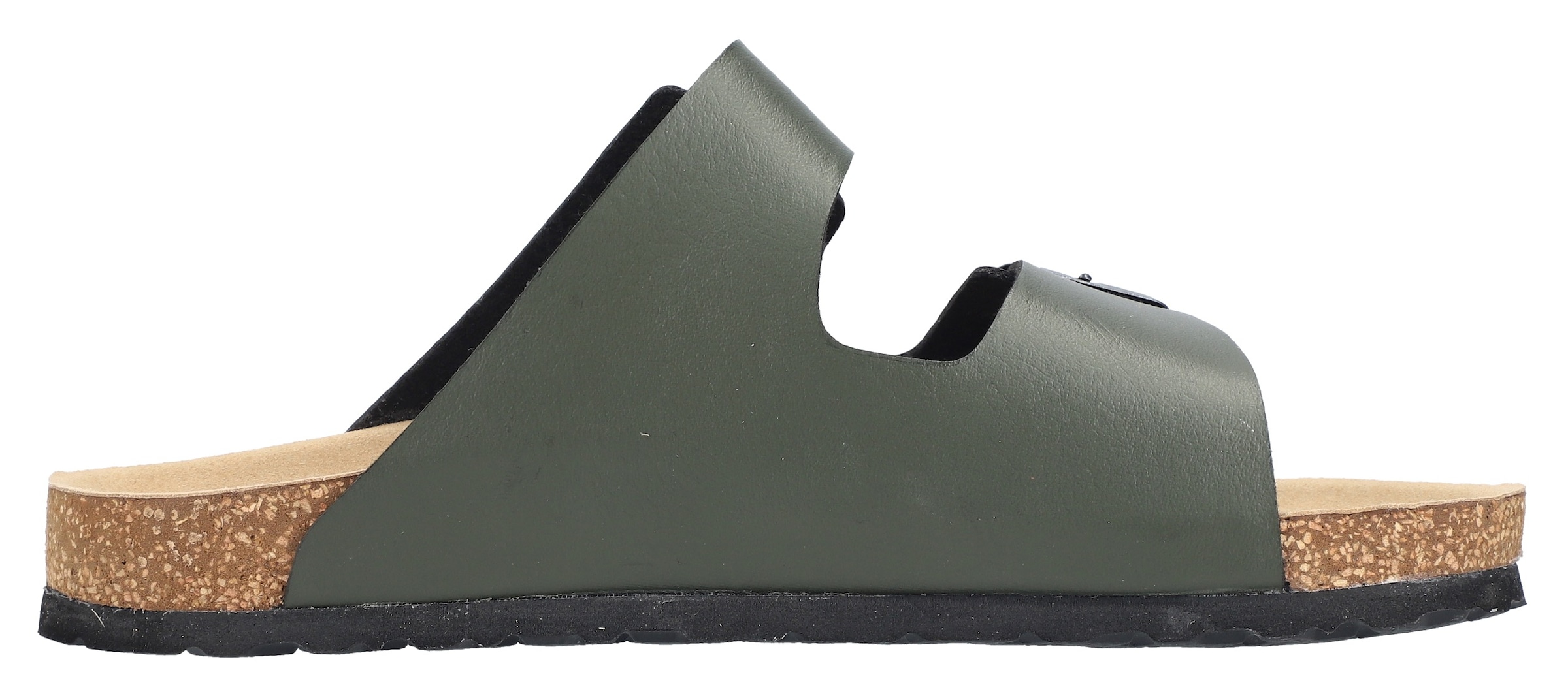 Rieker Pantolette, Sommerschuh, Schlappen, Hausschuh, mit zwei Schnallenverschlüsse