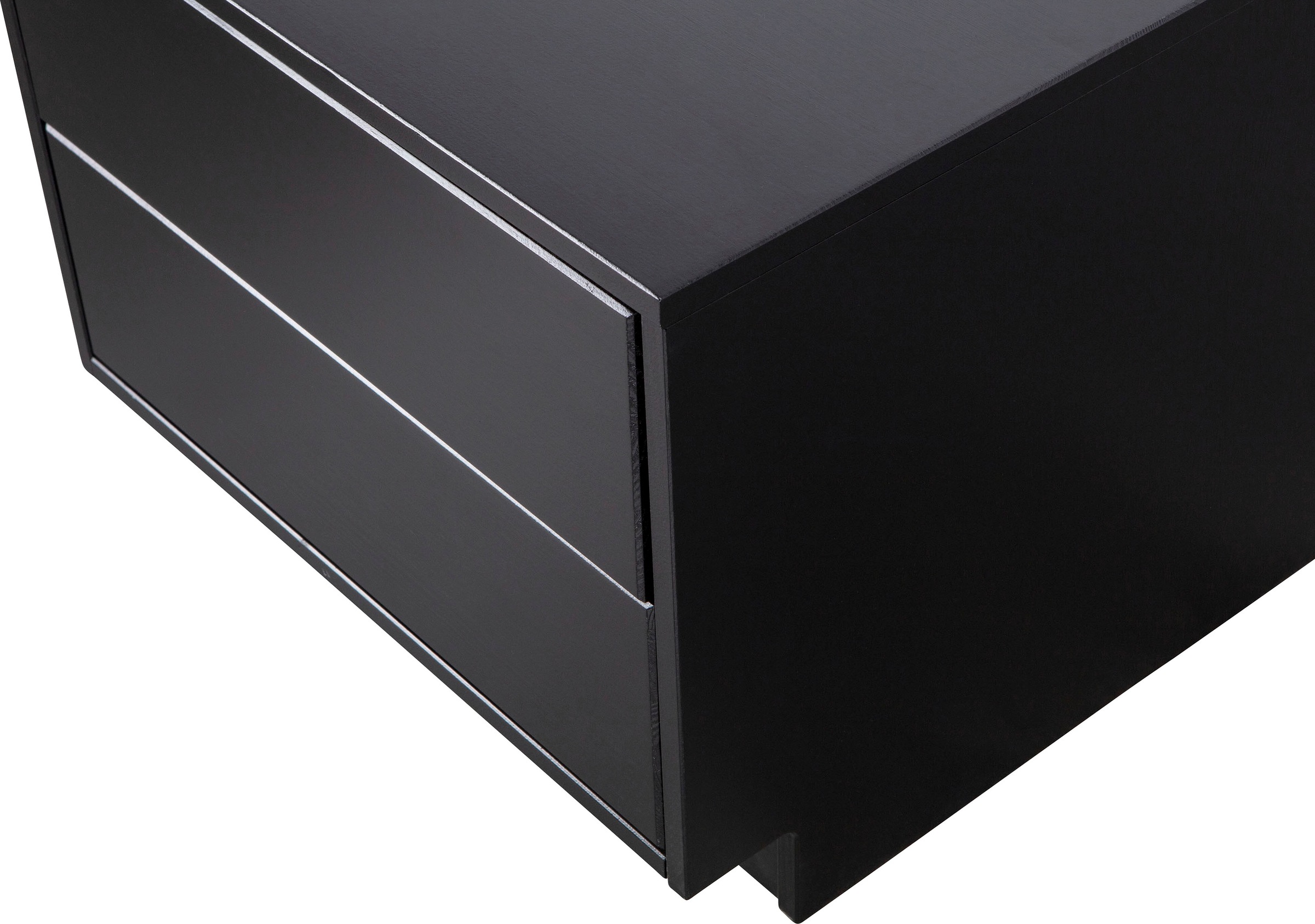 WOOOD Lowboard »Finca, TV-Kommode, Breite 50 cm oder 100 cm«, mit 2 Schubkästen inkl. modernem Push-to-Open-Funktion