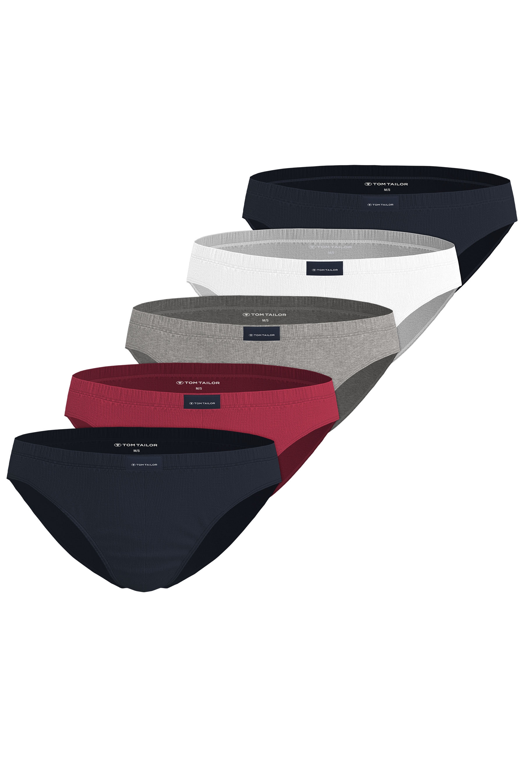 TOM TAILOR Minislip »Colorado« Packung, 5er Pack, 5 weich, bequem, eng, atmungsaktiv, breiter Bund, mit Logo