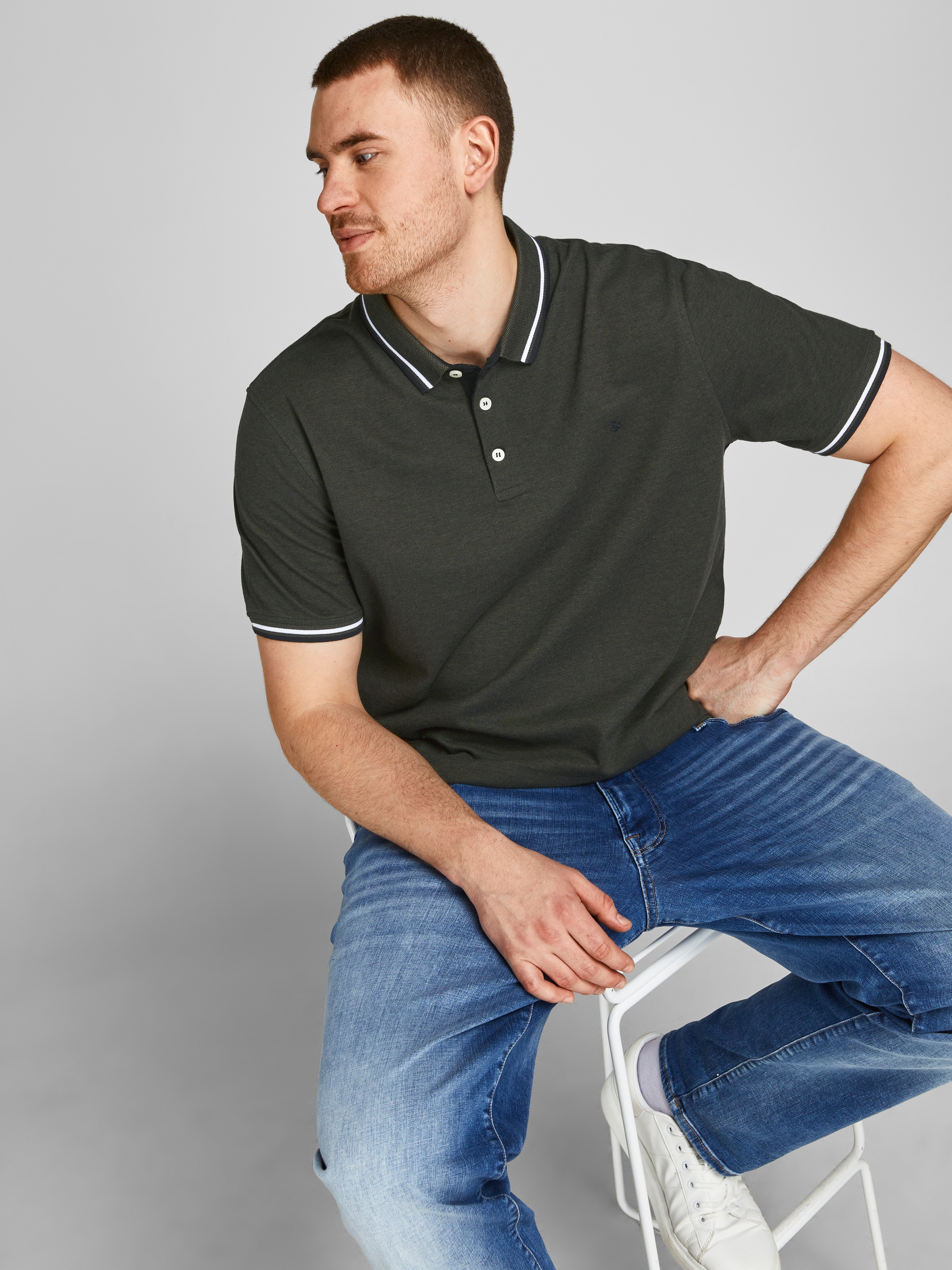 Jack & Jones PlusSize Poloshirt »Paulus Polo«, bis Größe 6XL