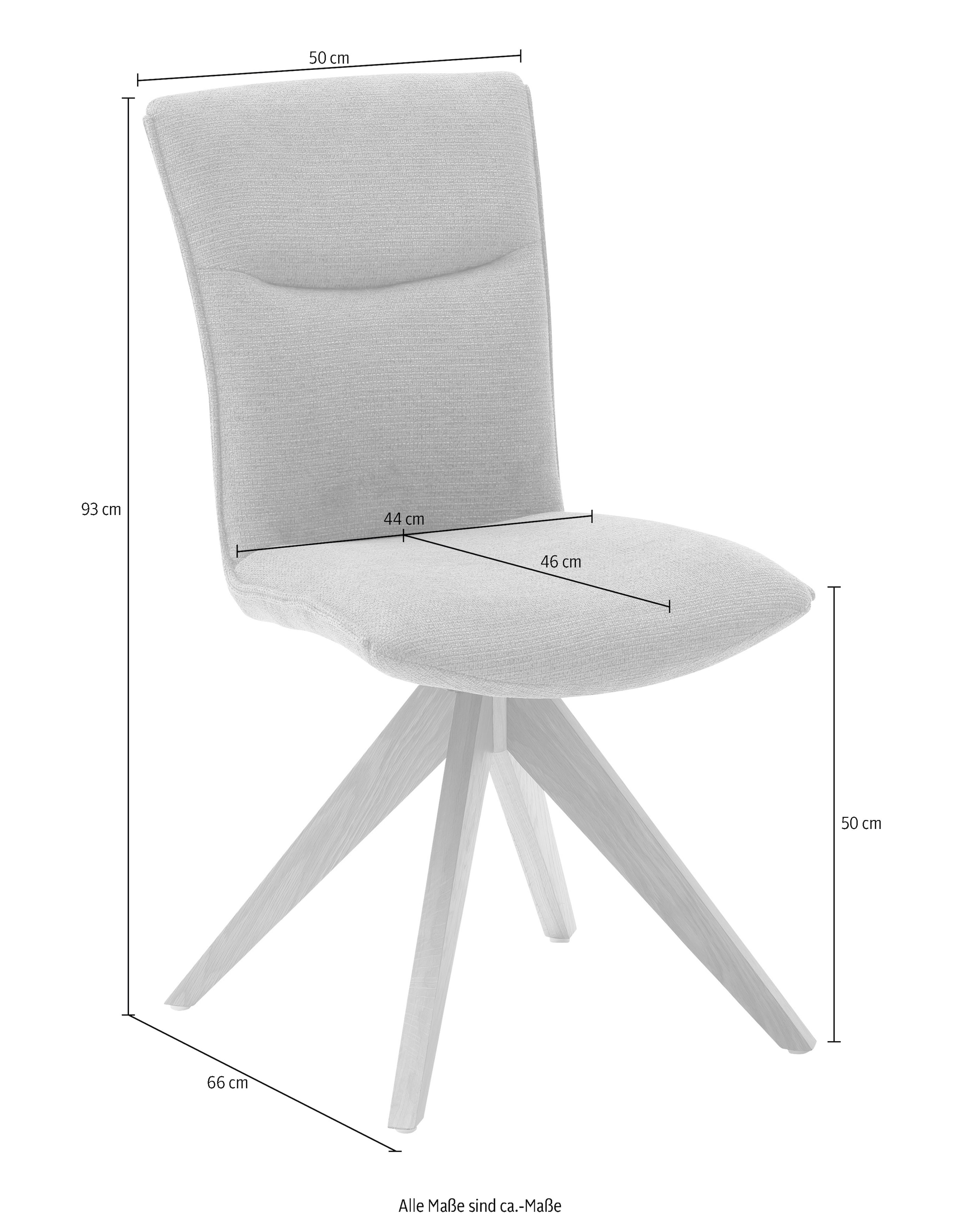 MCA furniture Esszimmerstuhl St., bequem drehbar, (Set), bis Stoffbezug bestellen kg Chenille 2 in Set, 120 2er »Odense«, Optik, 180°