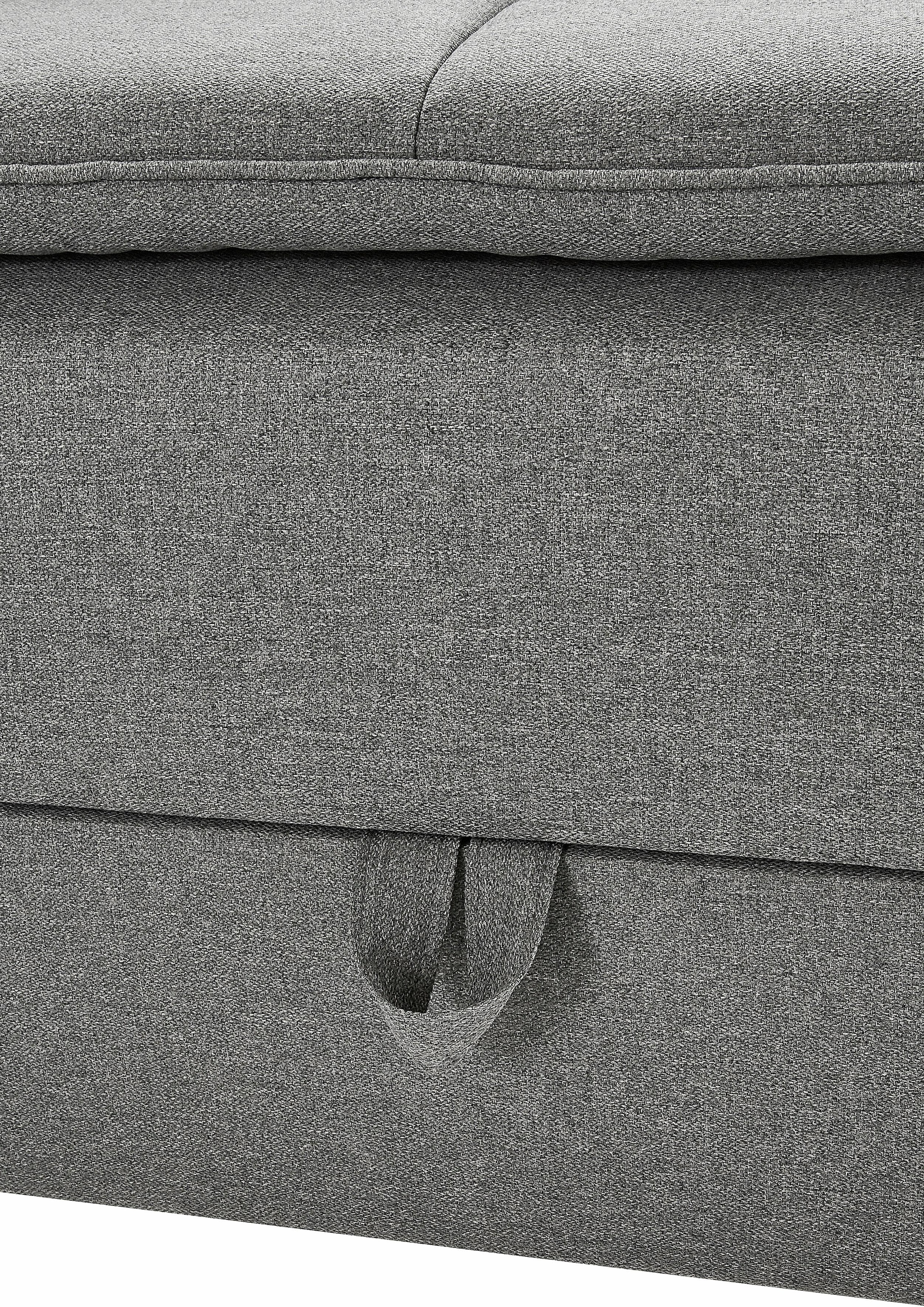 INOSIGN Ecksofa »Night & Day L-Form, B: 324 cm«, mit Bettfunktion, Bettkasten & 3 Zierkissen, Boxspringbett 180x200 cm