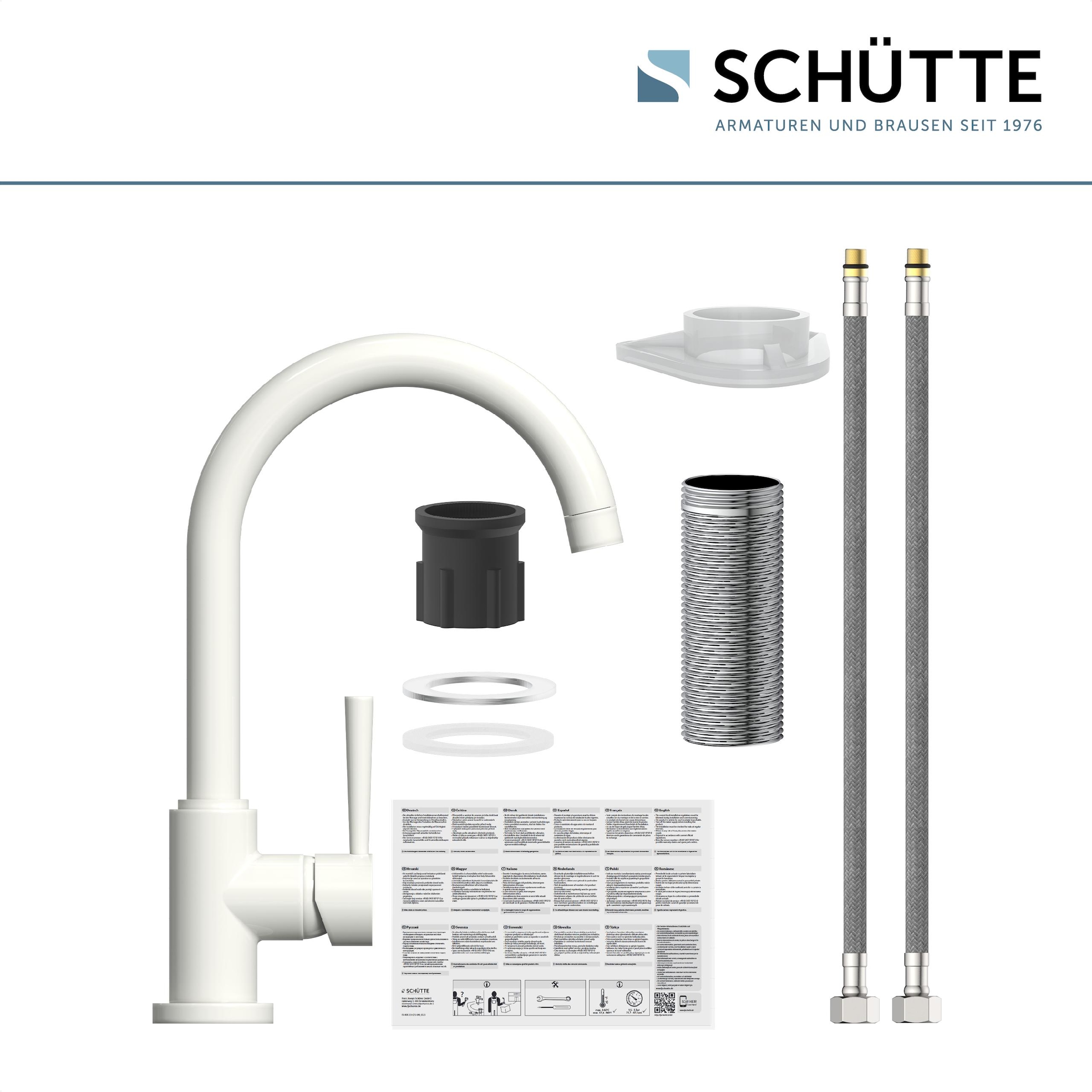 Schütte Spültischarmatur »CORNWALL« praktische Cold-Start-Funktion zum Energiesparen, 360° schwenkbar