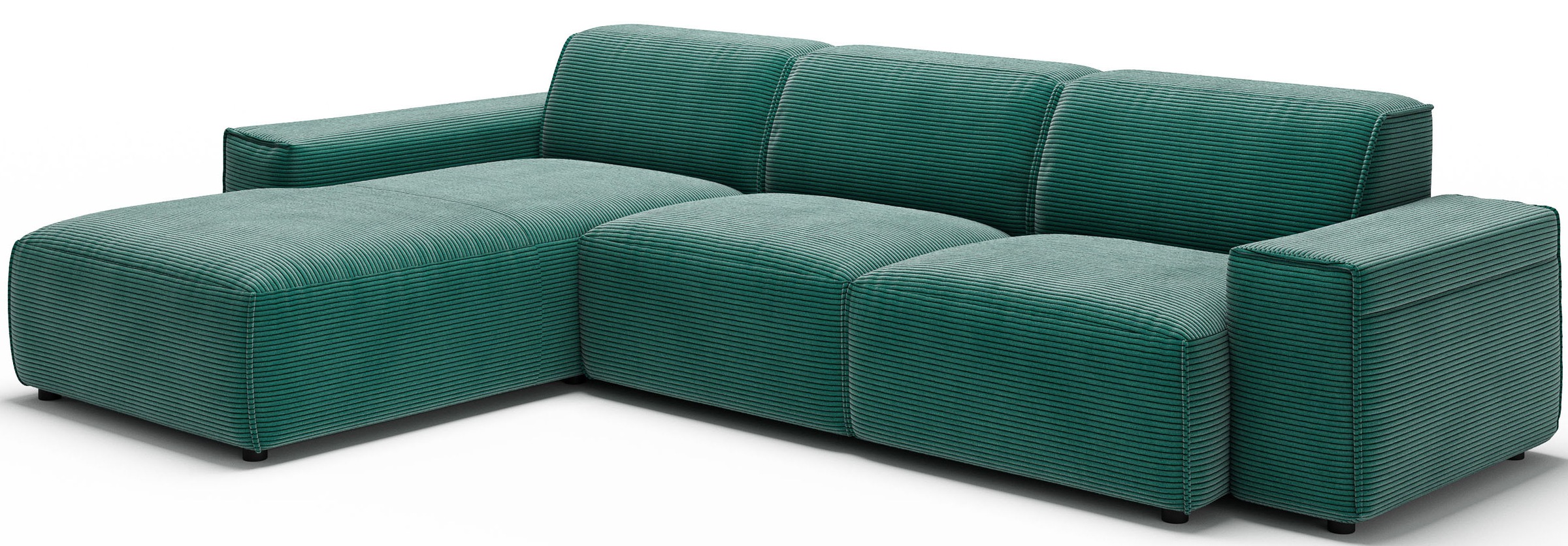 andas Ecksofa »Glimminge auch in Breitcord, Feincord, Bouclé + Easy care-Bezug«, L-Form, Breite 294, Zierkissen