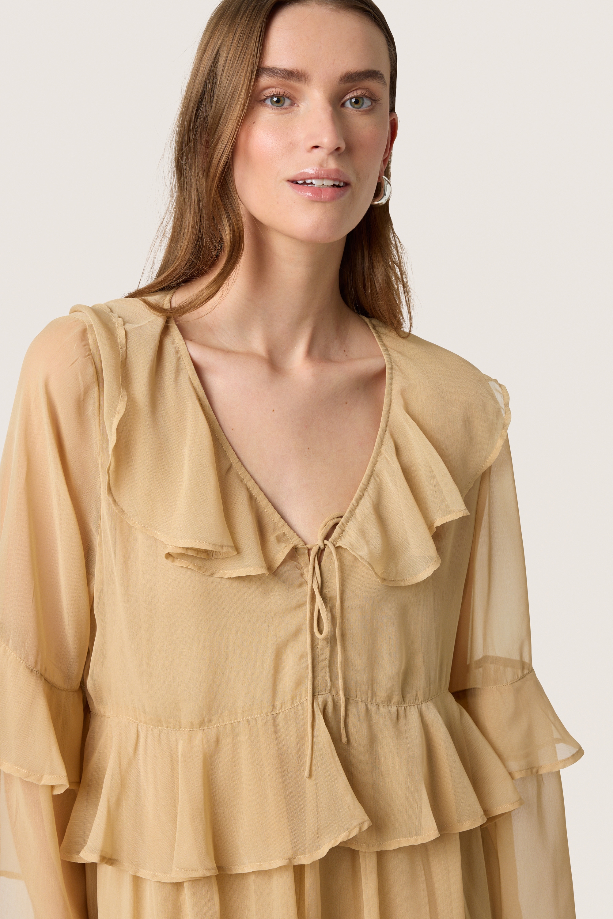 SOAKED IN LUXURY Midikleid »Damen Kleid SLJatessan«