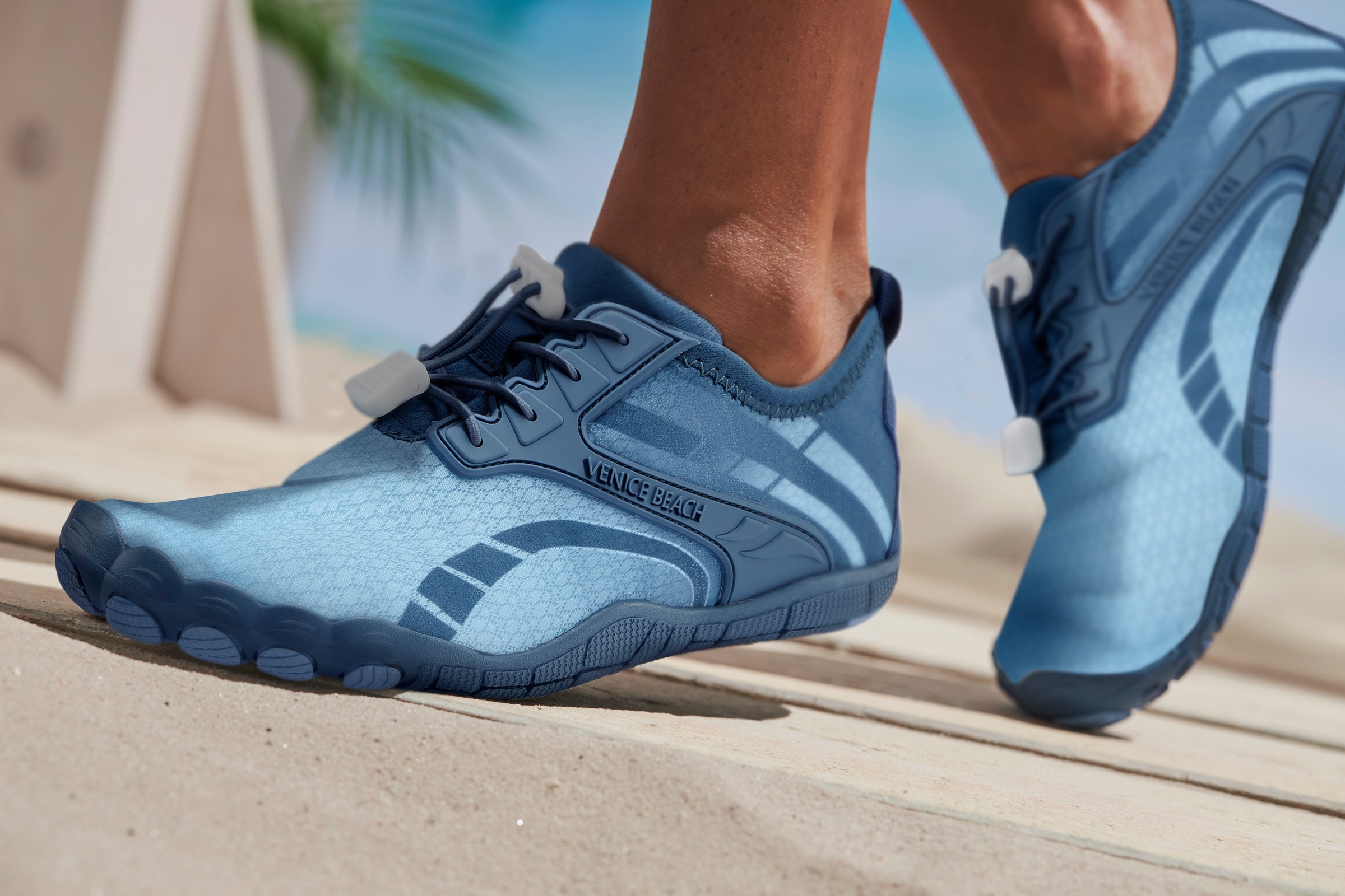 Venice Beach Aquaschuh, mit Kordelzug, Badeschuh, Slipper, Wasserschuh, Unisex VEGAN