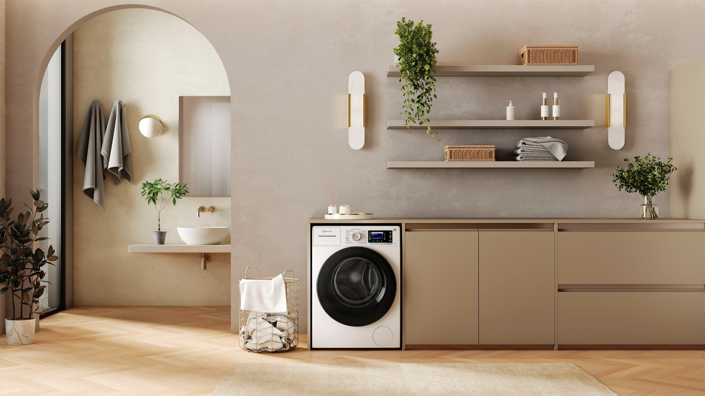 BAUKNECHT Waschmaschine »B6R 08E SILENCE DE«, 1400 U/min
