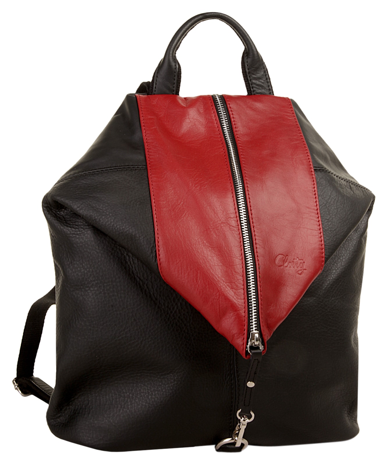 Cluty Cityrucksack, echt Leder, Made in Italy