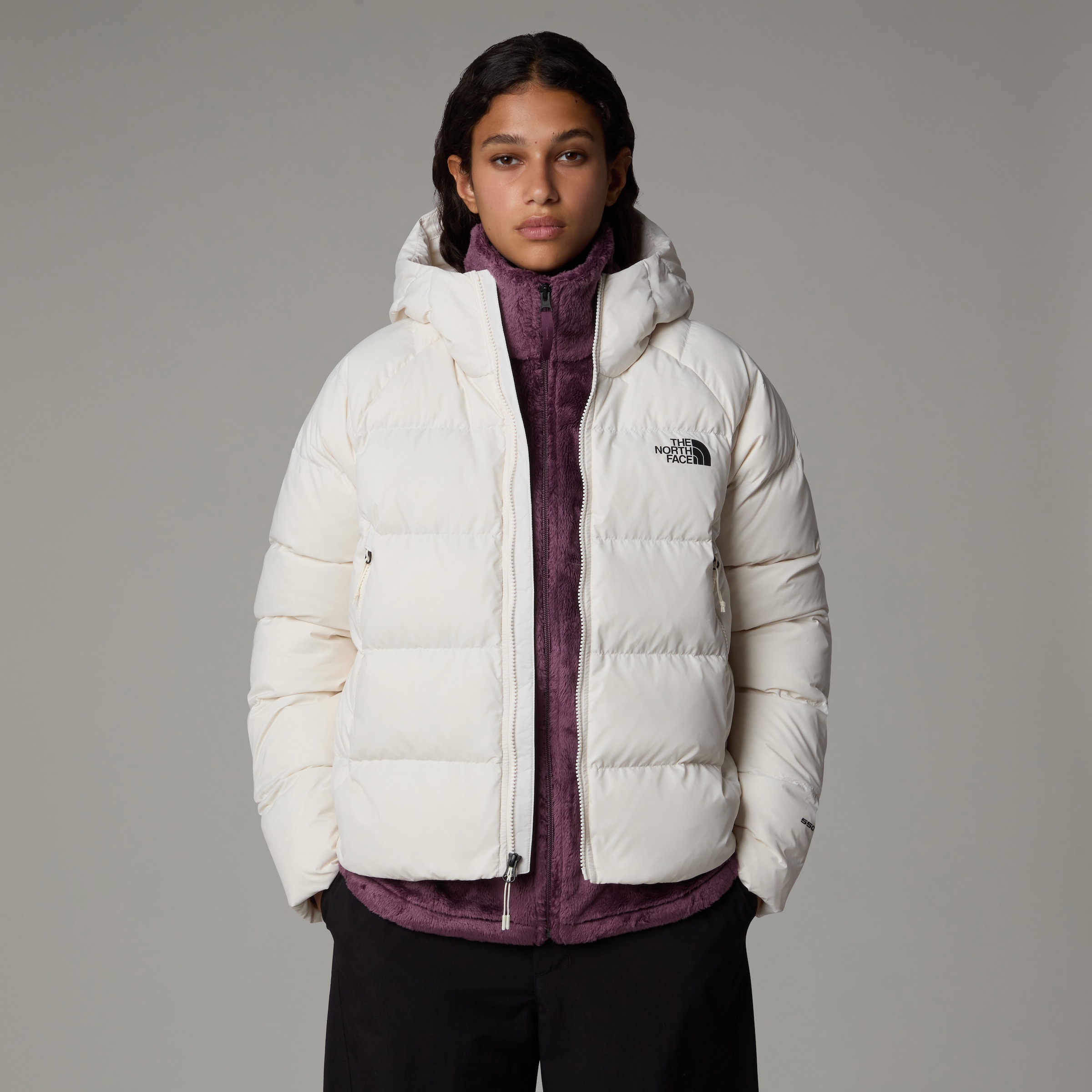 The North Face Daunenjacke »W HYALITE DOWN HOODIE - EU«, (1 St.), mit Kapuze, Winterjacke mit Logodruck