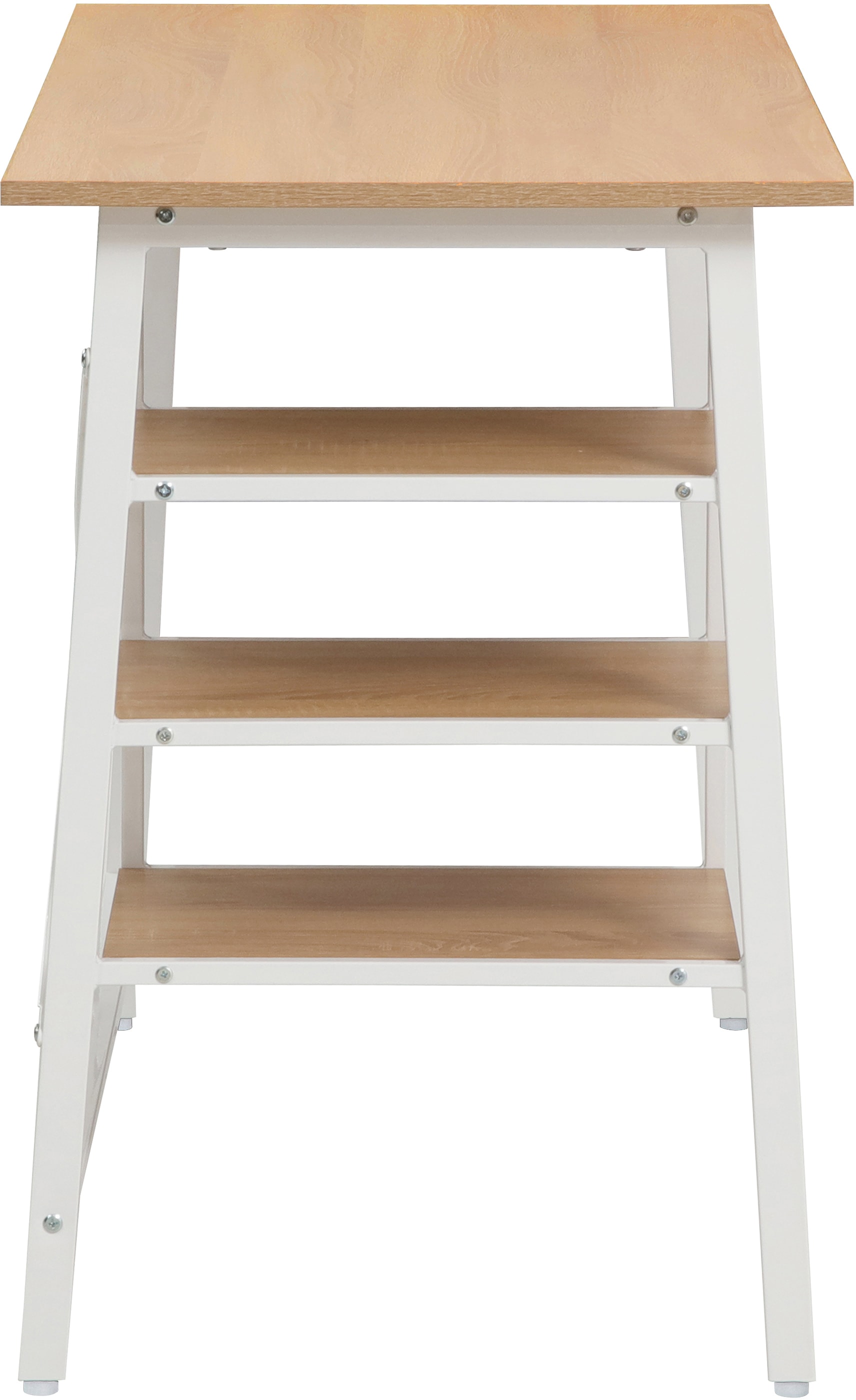 Home affaire Schreibtisch »COWELL«, Computertisch, 3 Ablagefächer, stabiles Metallgestell, Breite 120 cm