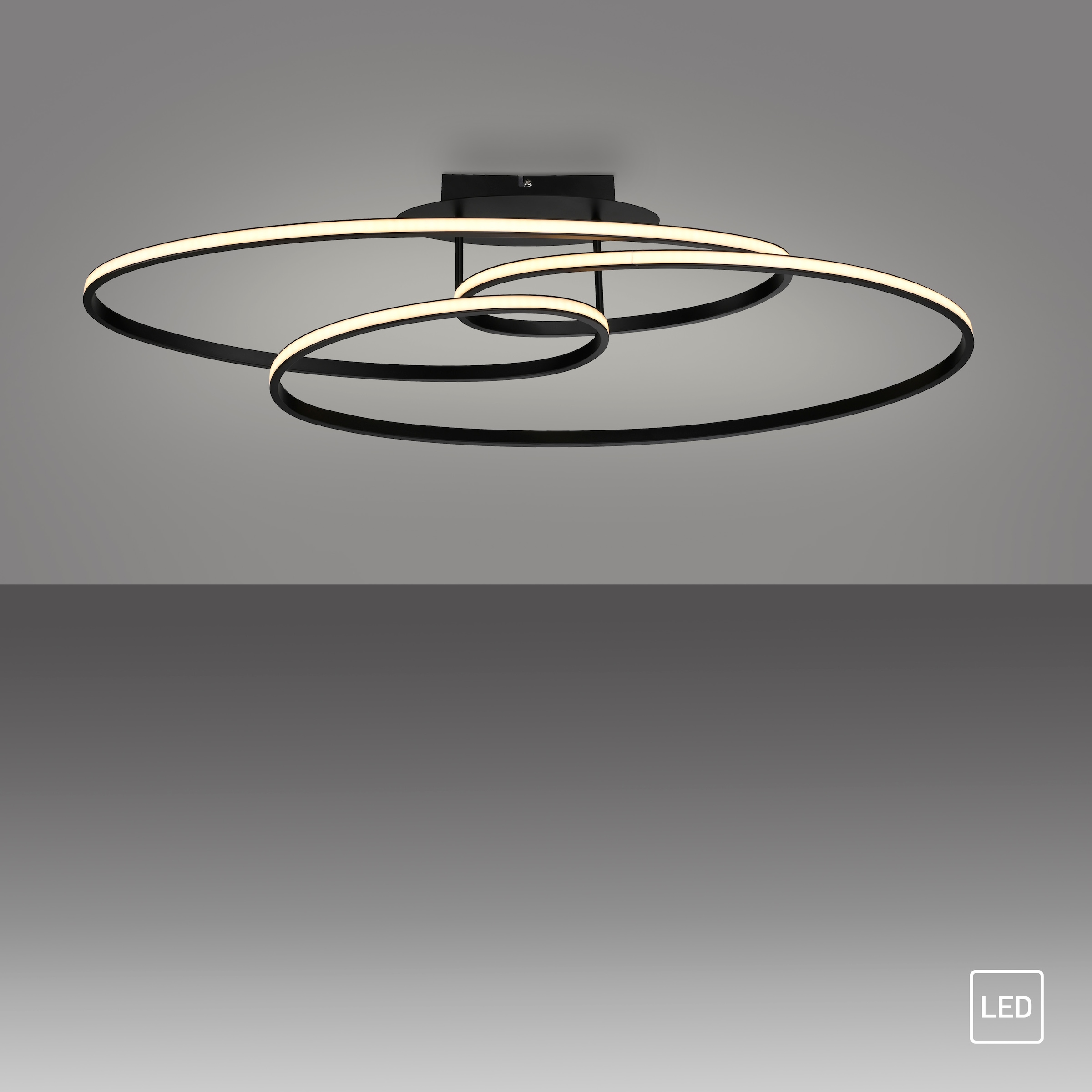 JUST LIGHT Deckenleuchte »LUMACA« LED-Board 1 Stk. Warmweiß LED