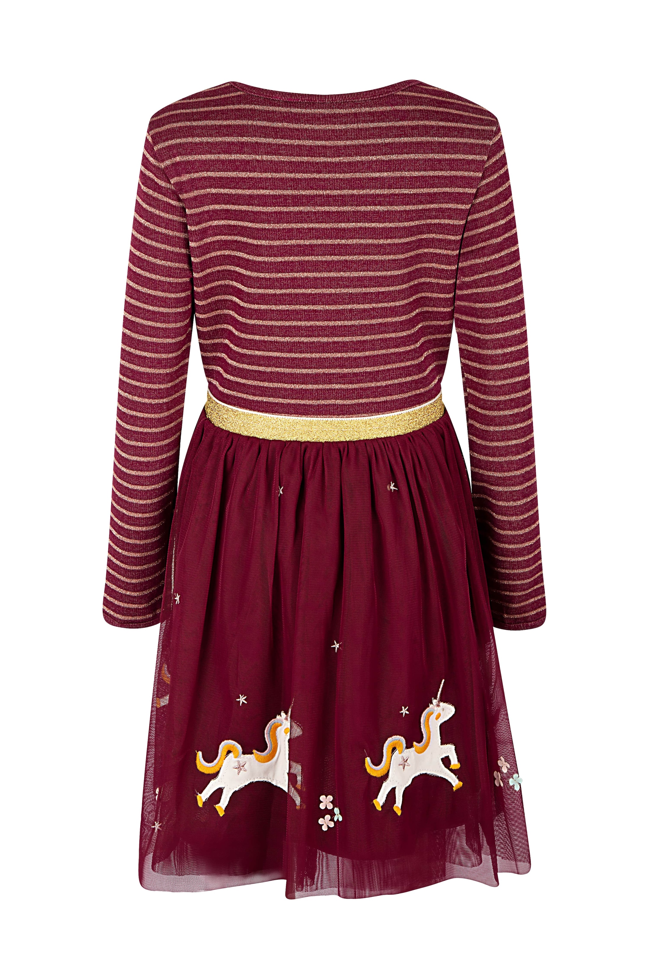 happy girls Midikleid mit hochwertigen Einhorn-Applikationen am Saum