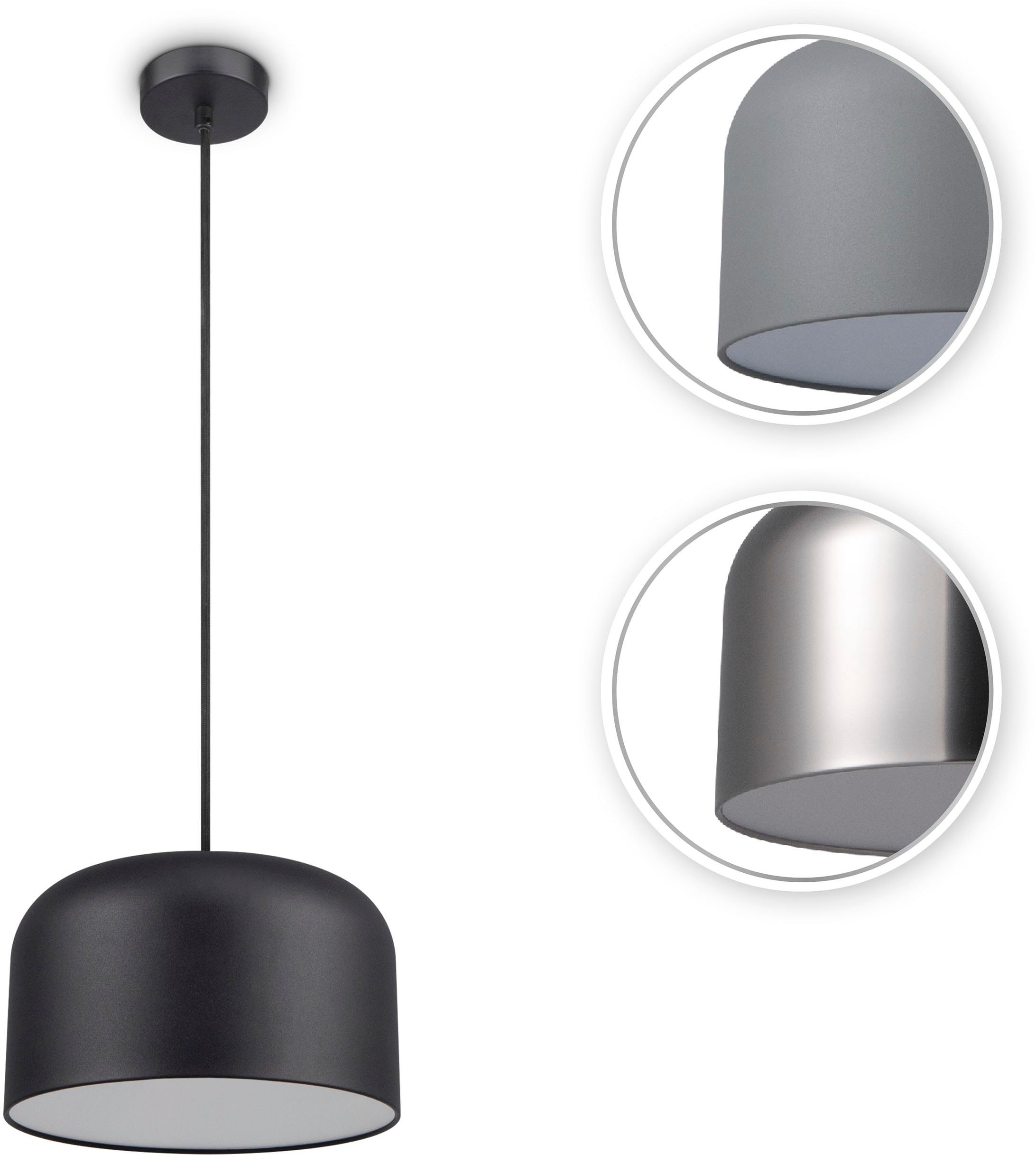 Paco Home Pendelleuchte »BOWL« E27