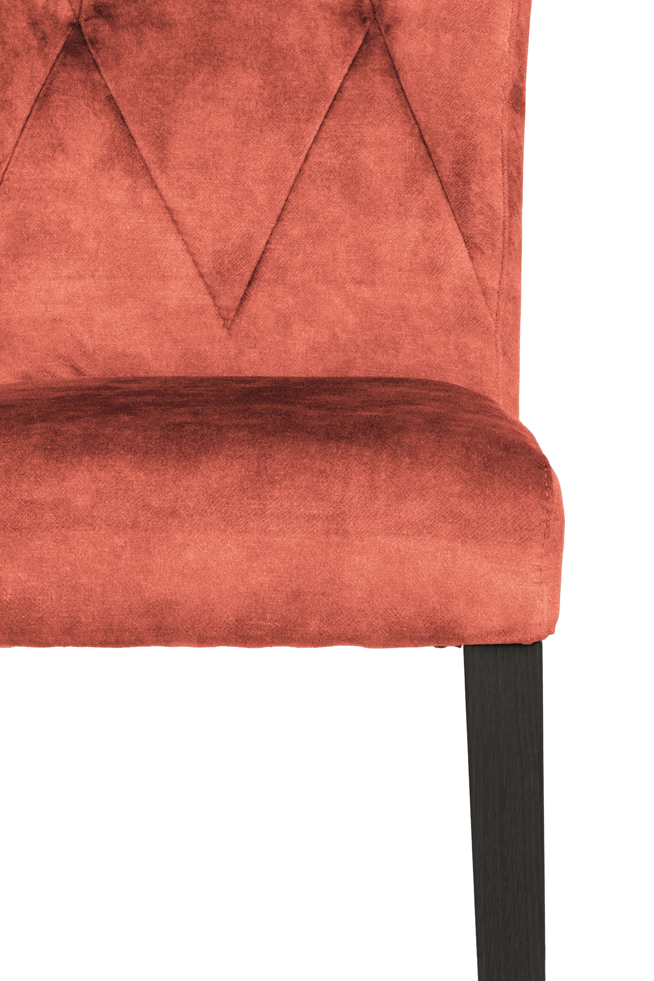 Home affaire 4-Fußstuhl »Diamond«, (Set), 2 St., Samtvelours, Sitz und Ruecken gepolstert
