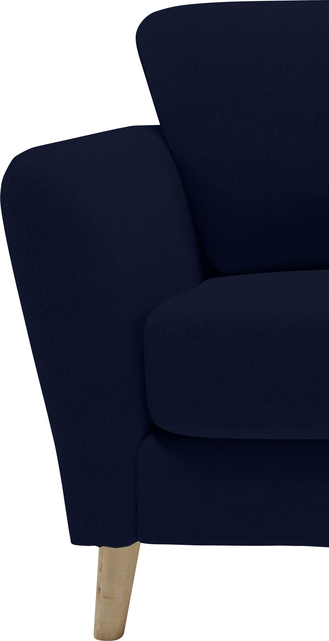 Home affaire 3-Sitzer »MARSEILLE Sofa 206 cm«, mit Massivholzbeinen aus Eiche, verschiedene Bezüge und Farbvarianten