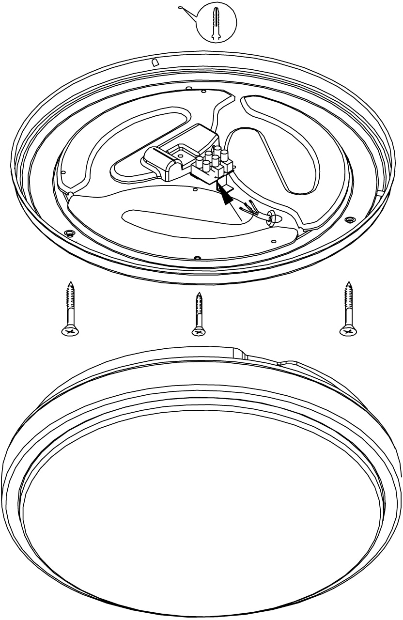 EGLO LED Deckenleuchte »COMPETA 1« LED-Board 1 Stk. Warmweiß Stahl und Kunststoff, Esszimmer, Industrial, minimalistisch
