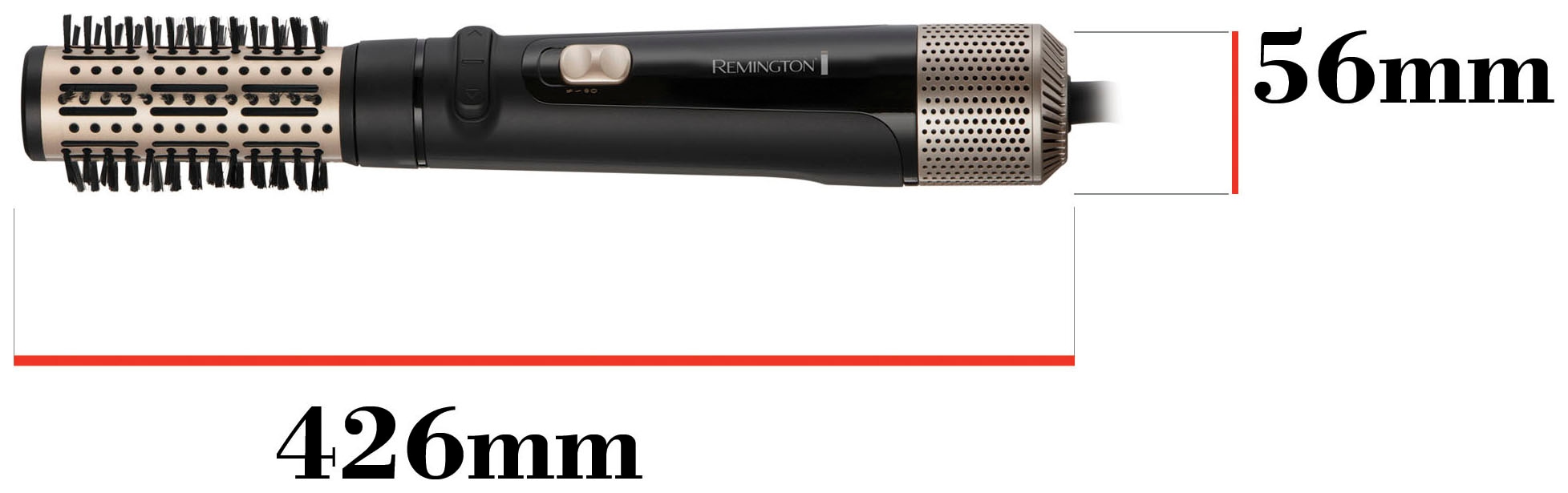 Remington Warmluftbürste »Blow Dry & Style AS7580«, 3 Aufsätze}, 1.000 Watt (rotierender Airstyler/Rund-& Lockenbürste) alle Haarlängen