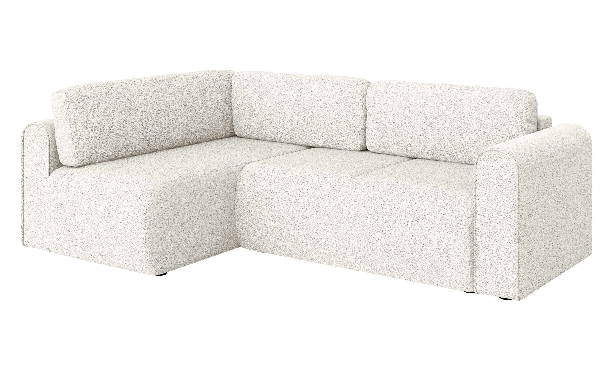 INOSIGN Ecksofa »Ecksofa Zacharia wahlweise mit Bettfunktion, BxTxH 250x166x86 cm«, L-Form mit Wellenunterfederung, Recamiere beidseitig montierbar