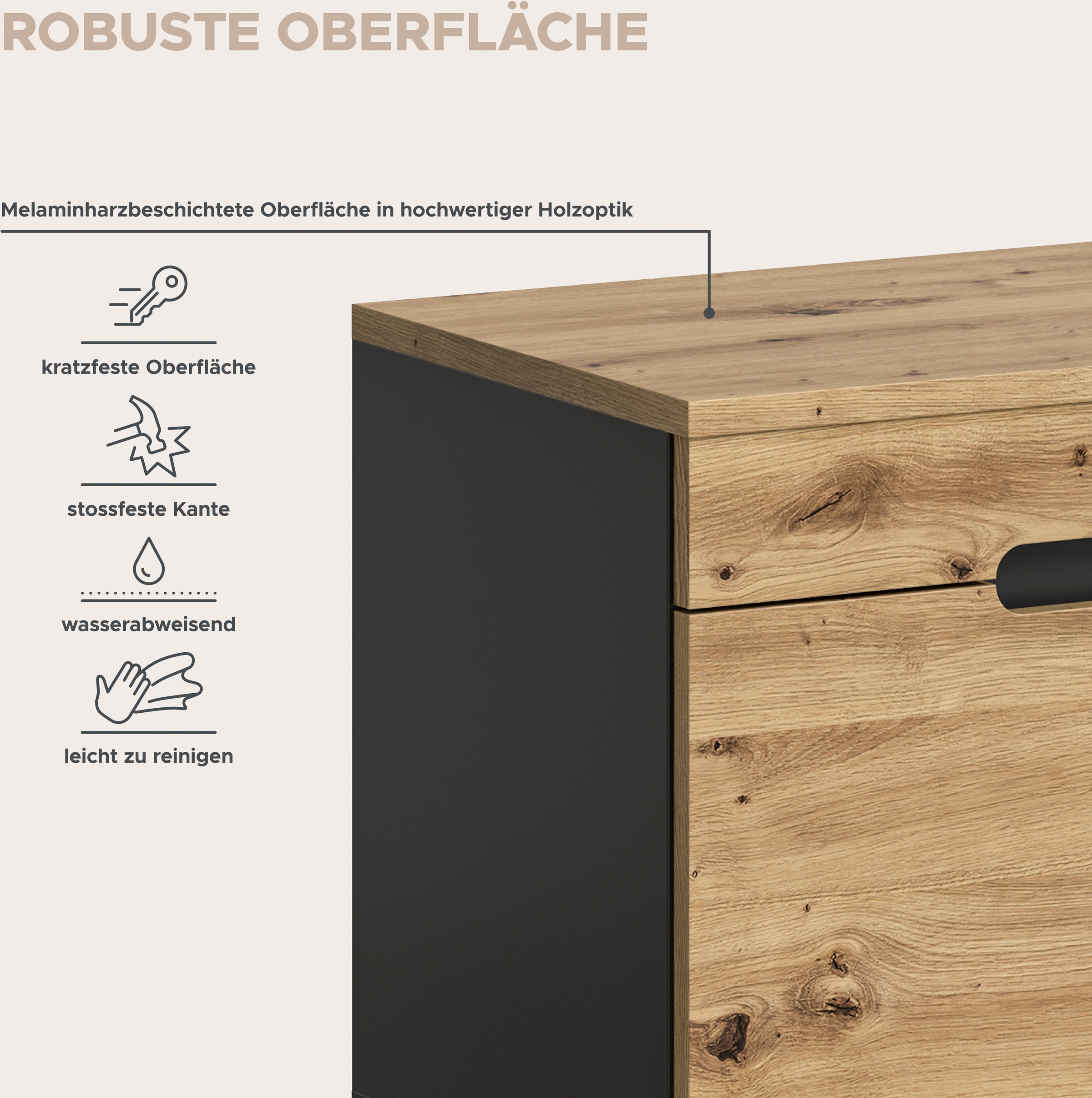 Home affaire Sitzbank »REHAT, TOPSELLER!, Breite 80cm, 2 Türen, 2 Fächer« in verschiedenen Farben erhältlich,  Garderobenbank, Flurbank, Dielenbank, Bank mit Stauraum, Bank
