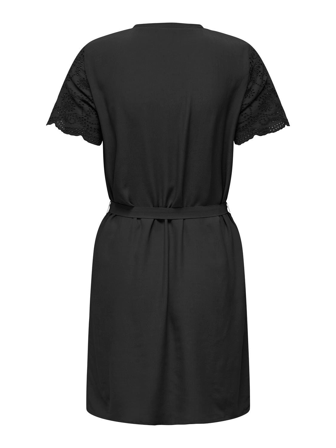 ONLY Minikleid »ONLJODIE ROU SS V-NECK DRESS WVN«