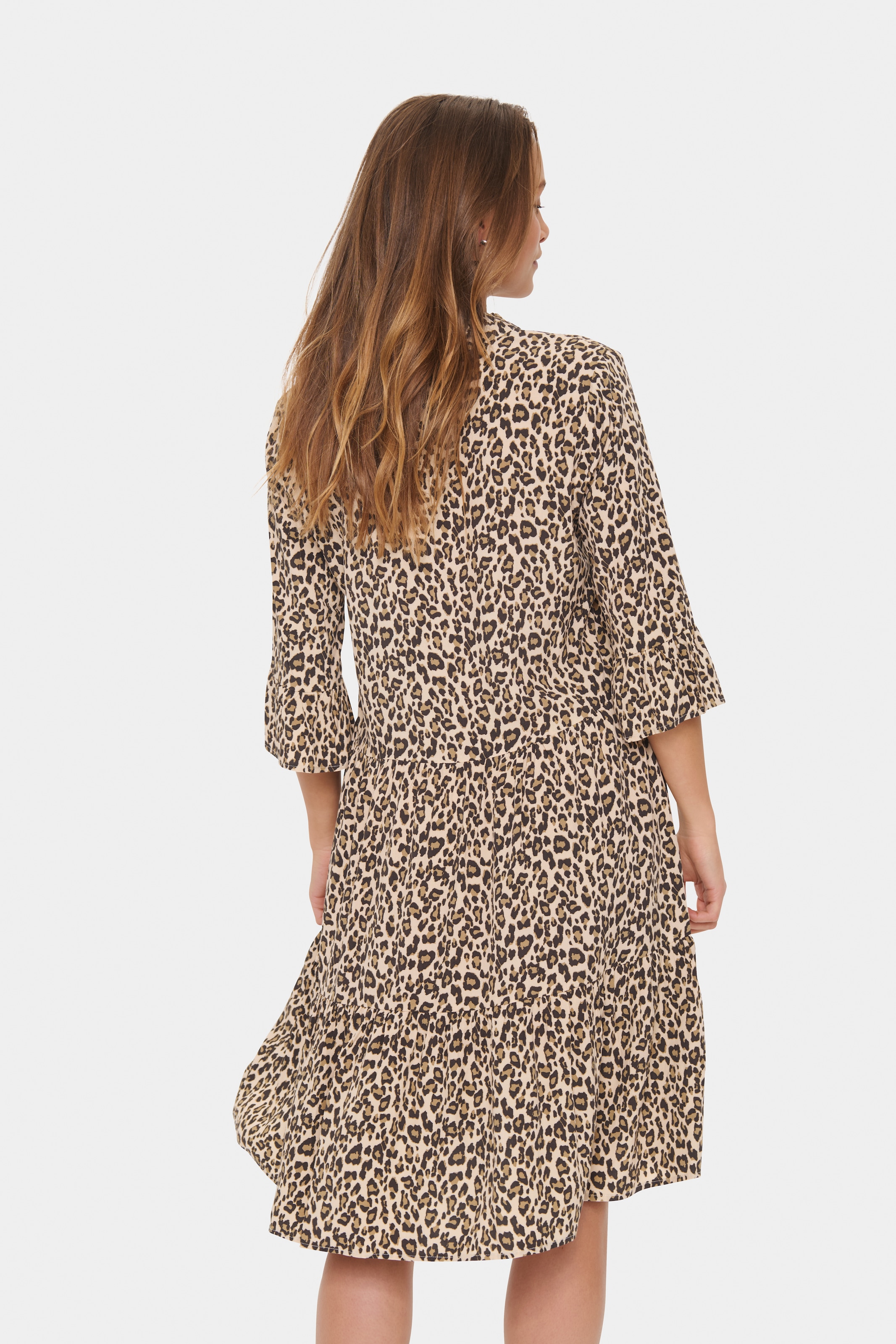 Saint Tropez Blusenkleid »EdaSZ Dress«, mit Volant und 3/4 Ärmel