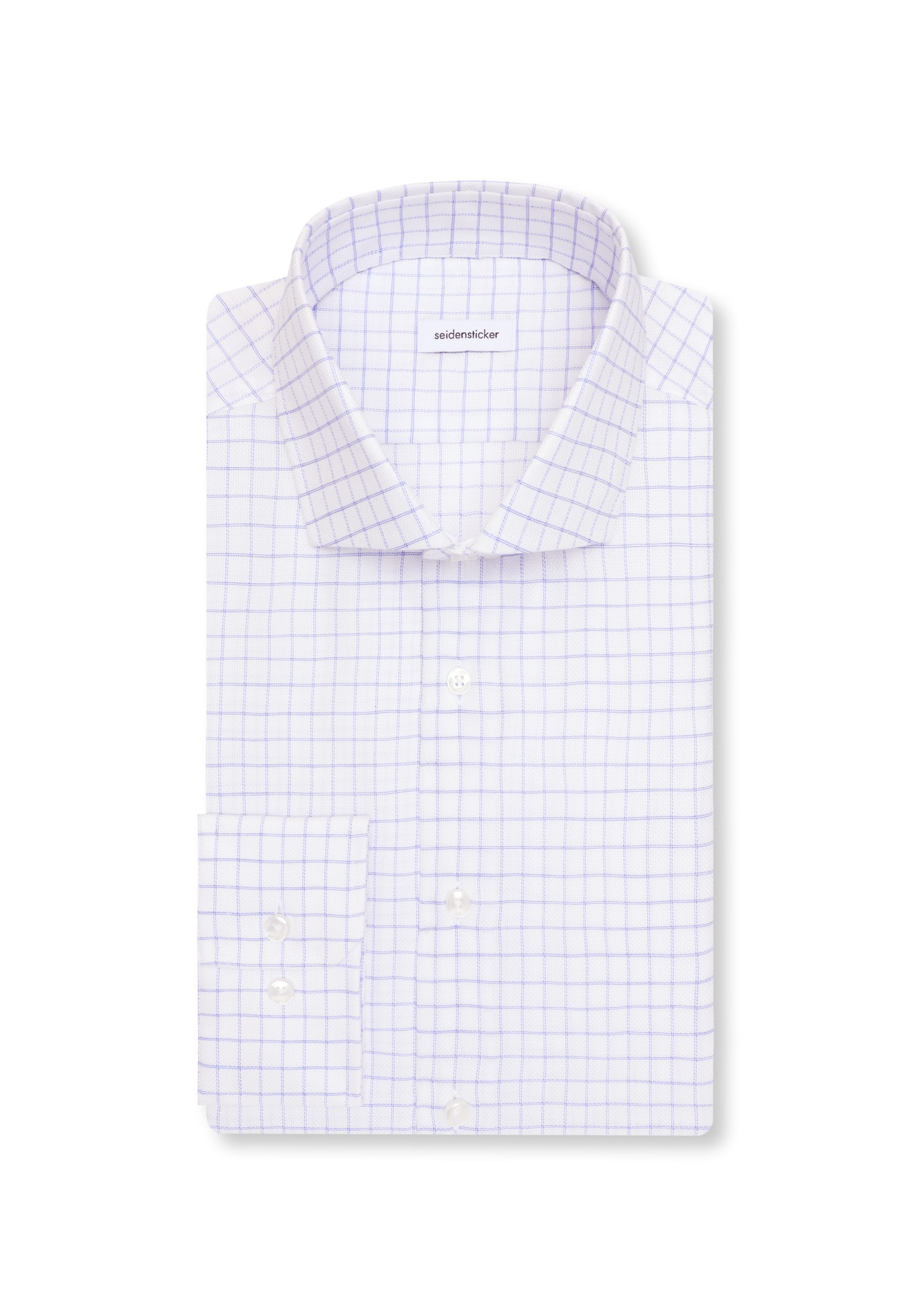 seidensticker Businesshemd »Schwarze Rose« Slim 1/1 Kentkragen Karo
