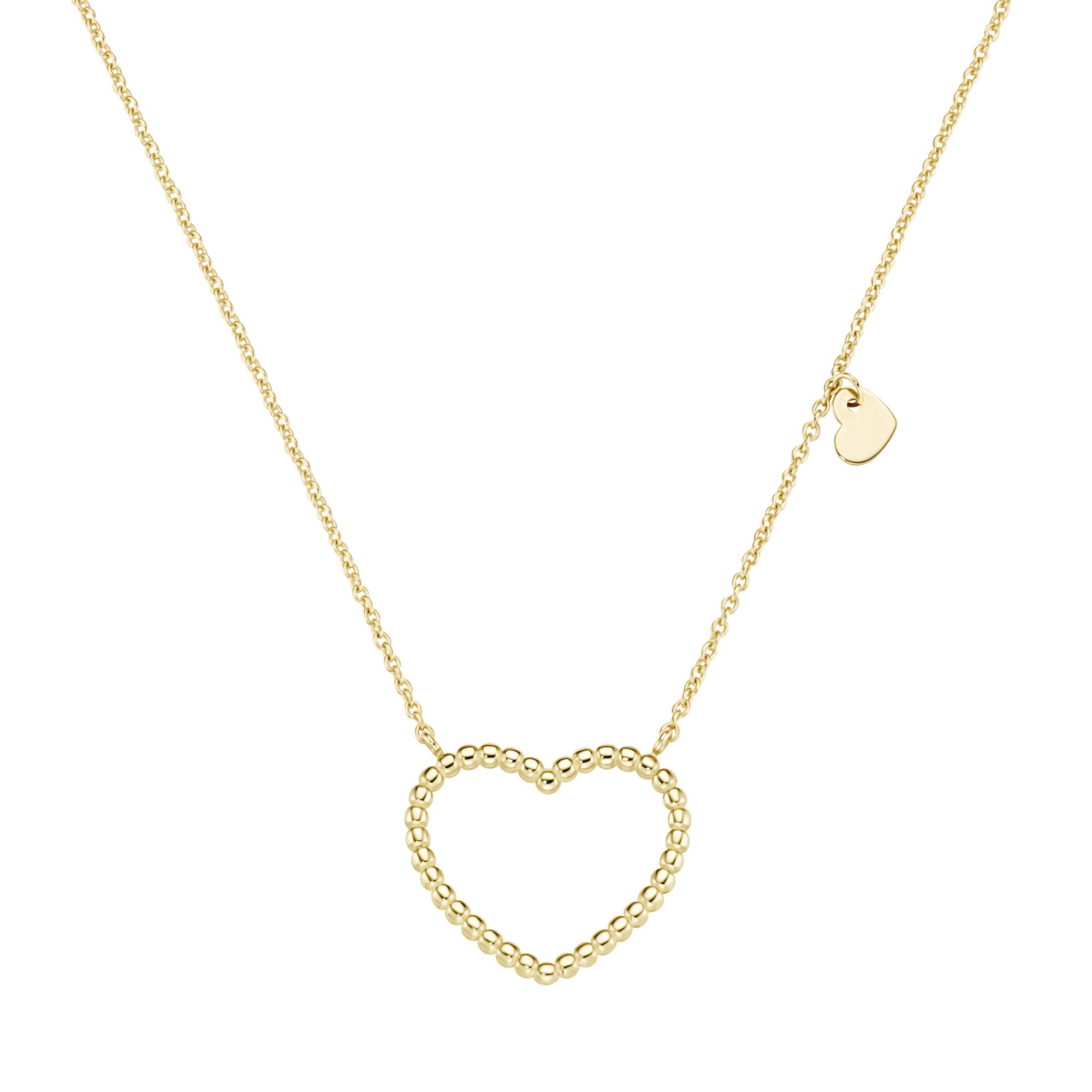 Luigi Merano Goldkette »Collier mit zwei Herzen, Gold 375«